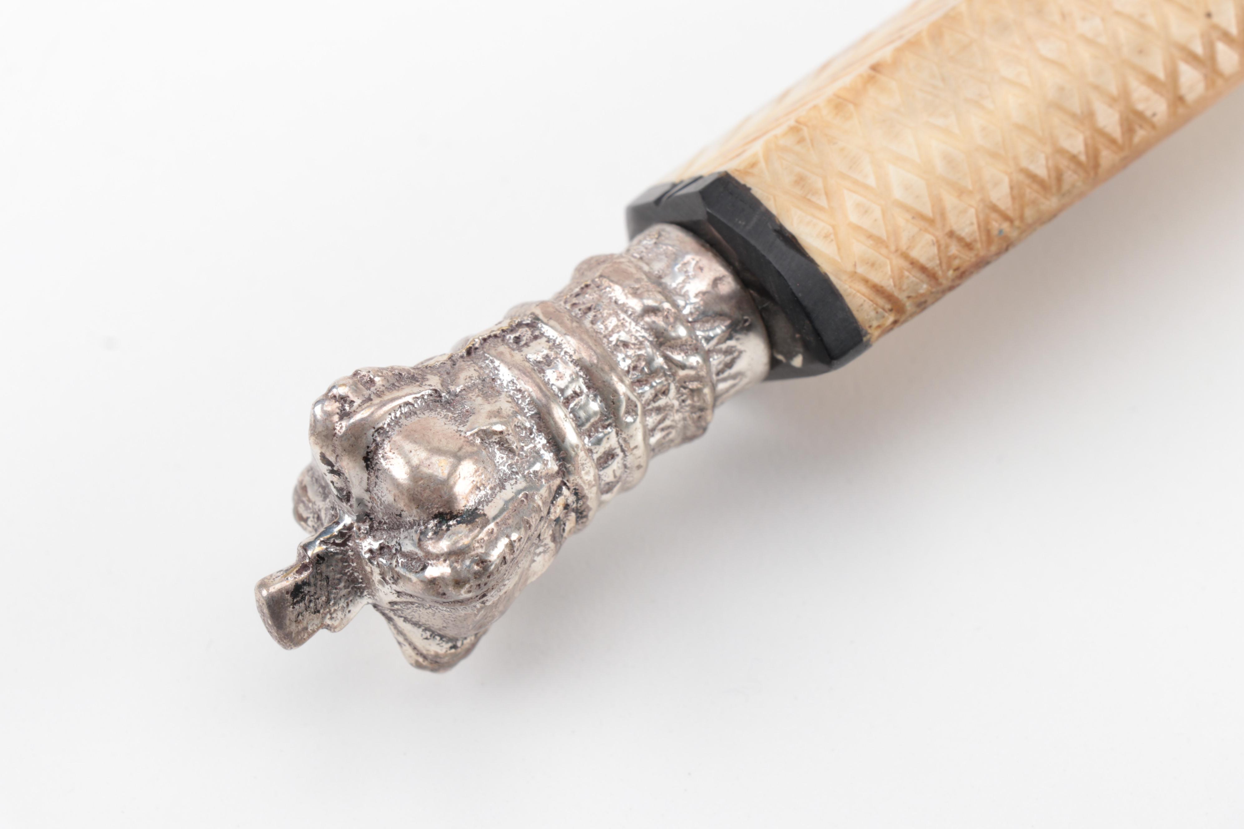 Bone Handled Magnifying Glass and Knife