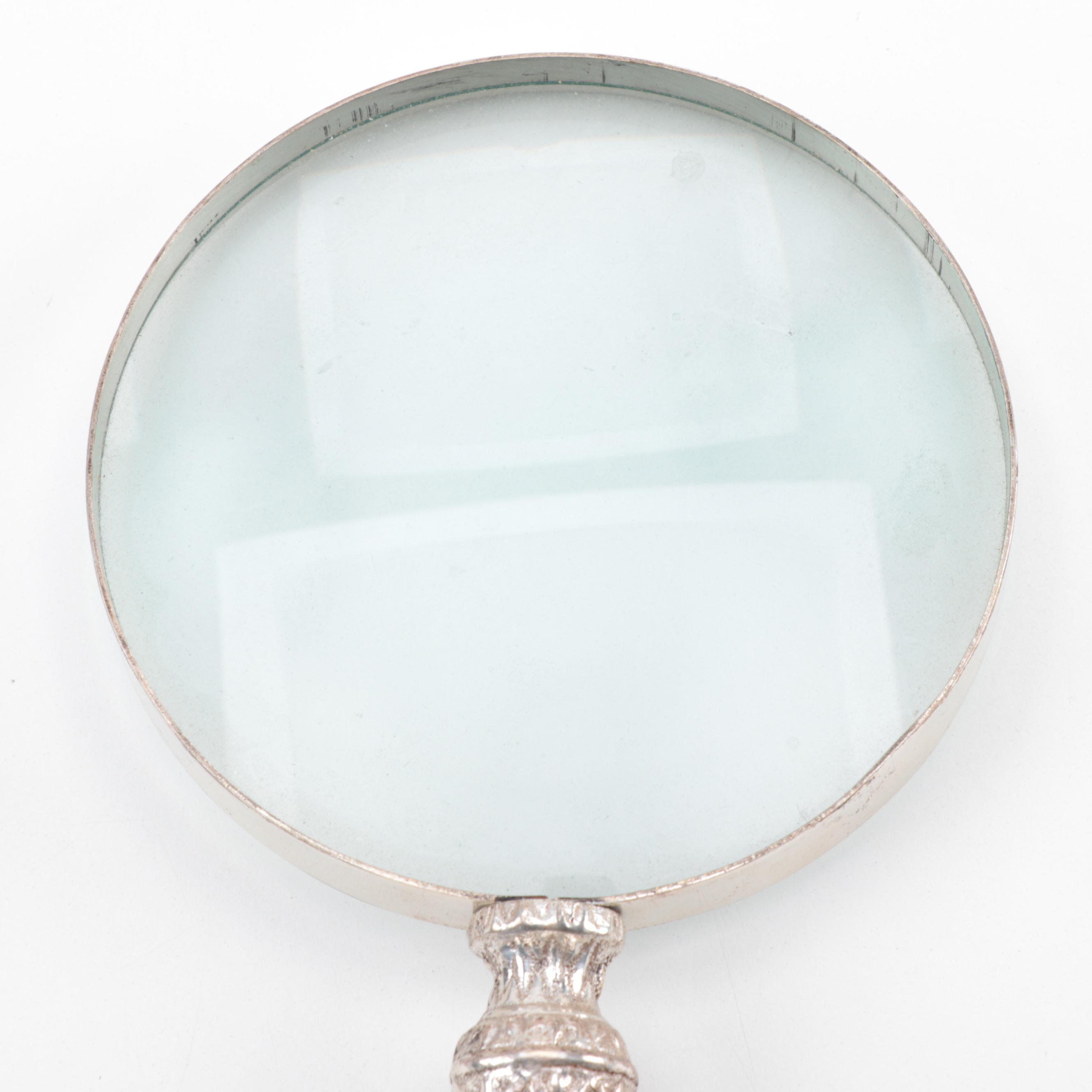 Bone Handled Magnifying Glass and Knife