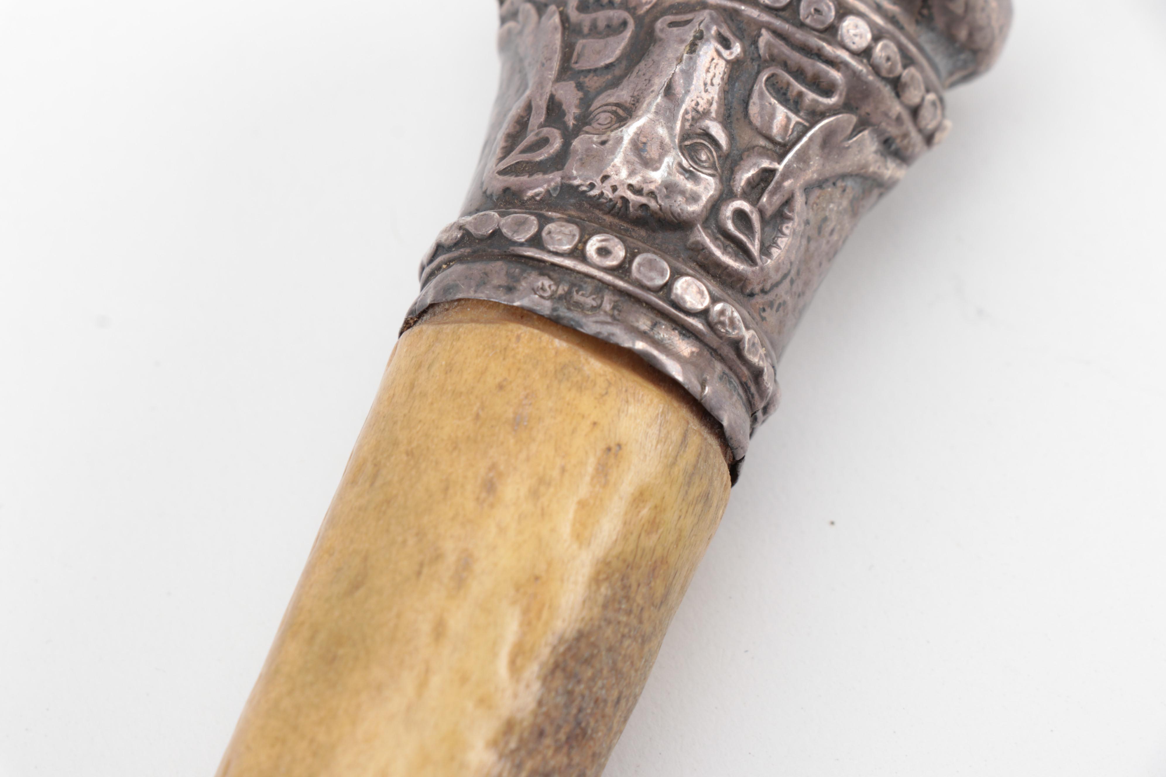 Bone Handled Magnifying Glass and Knife