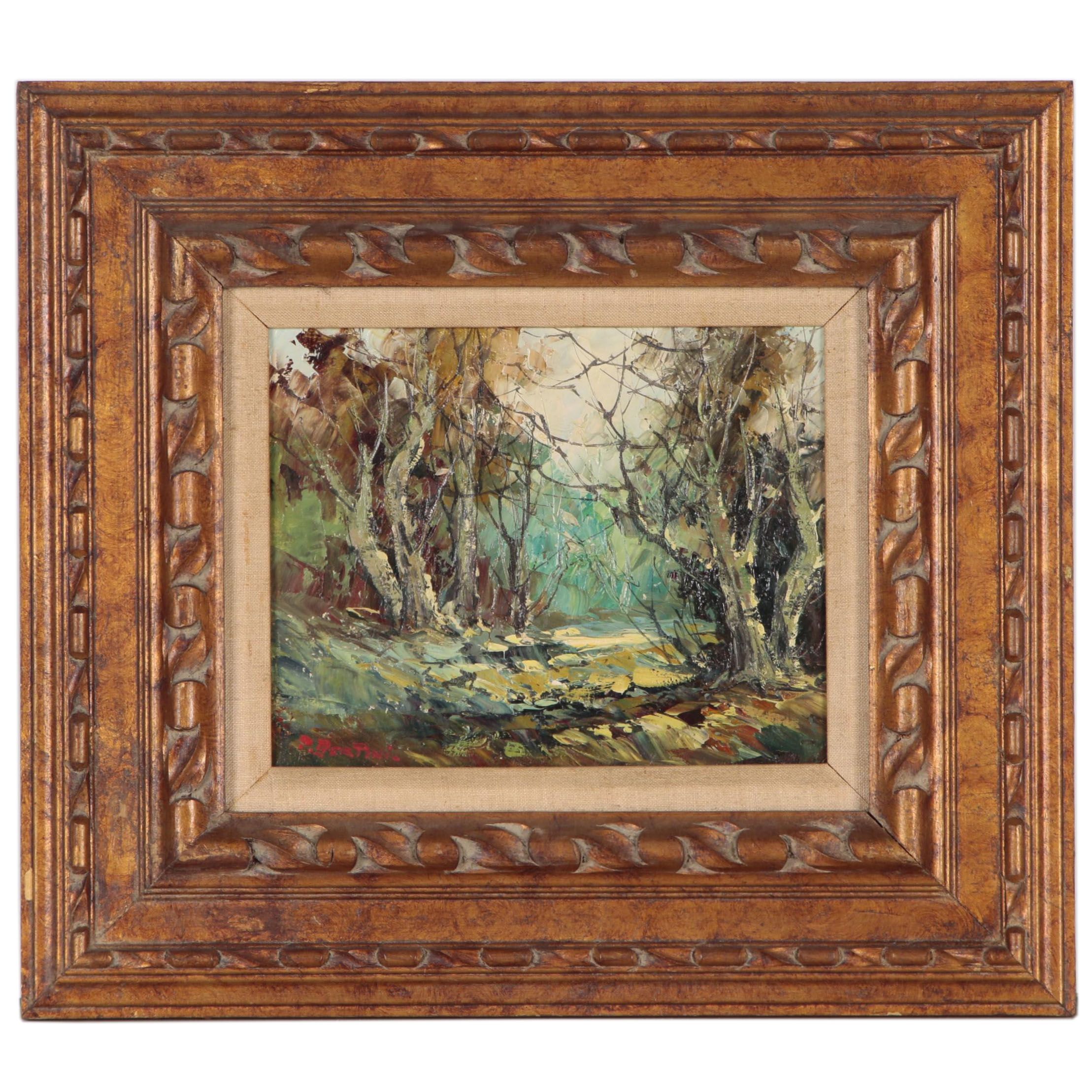 Bertini Abstract Landscape Oil Painting