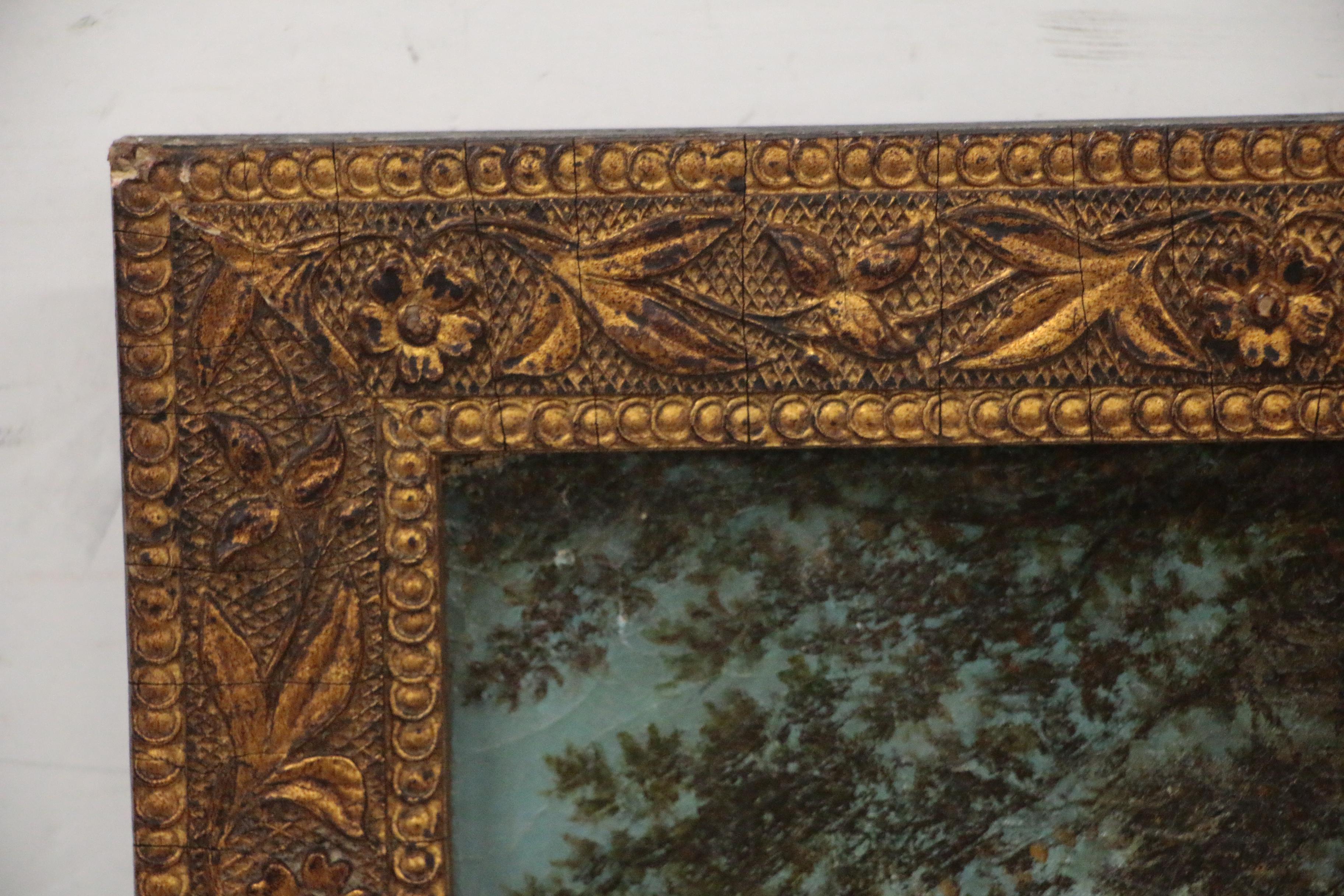 John Simon Schaeffer Landscape Oil Painting with Figure