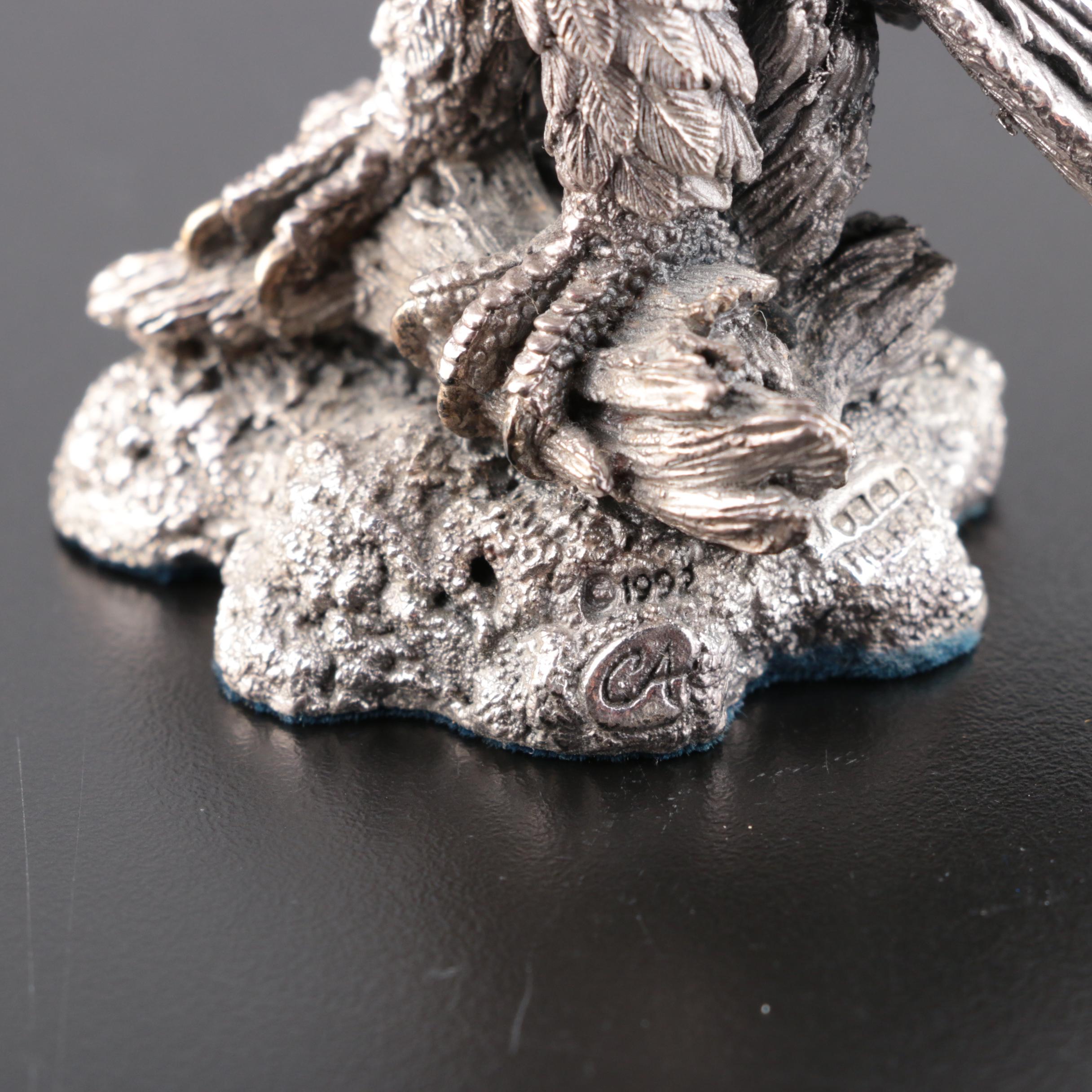 Country Artists Filled Sterling Silver Eagle Figurine, 1992