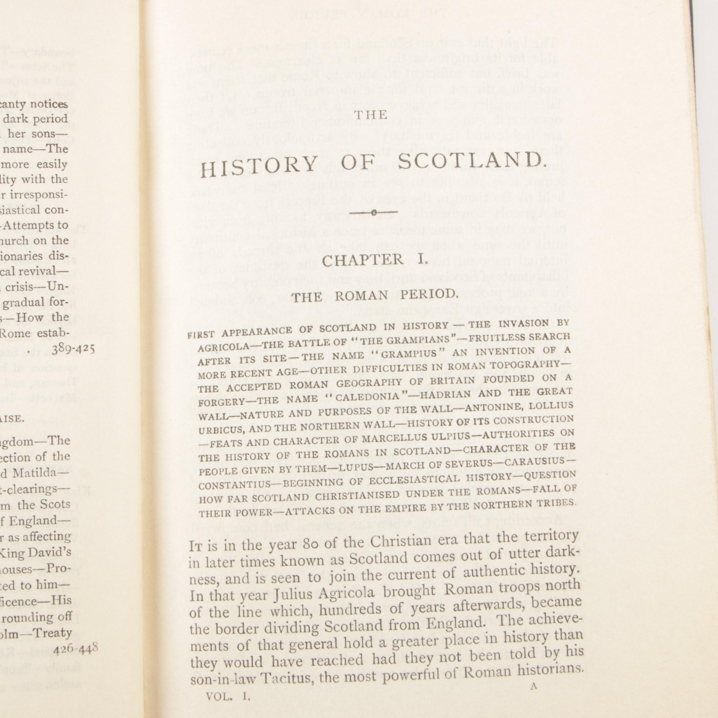 Complete "The History of Scotland" Eight-Volume Set by John Hill Burton, 1905