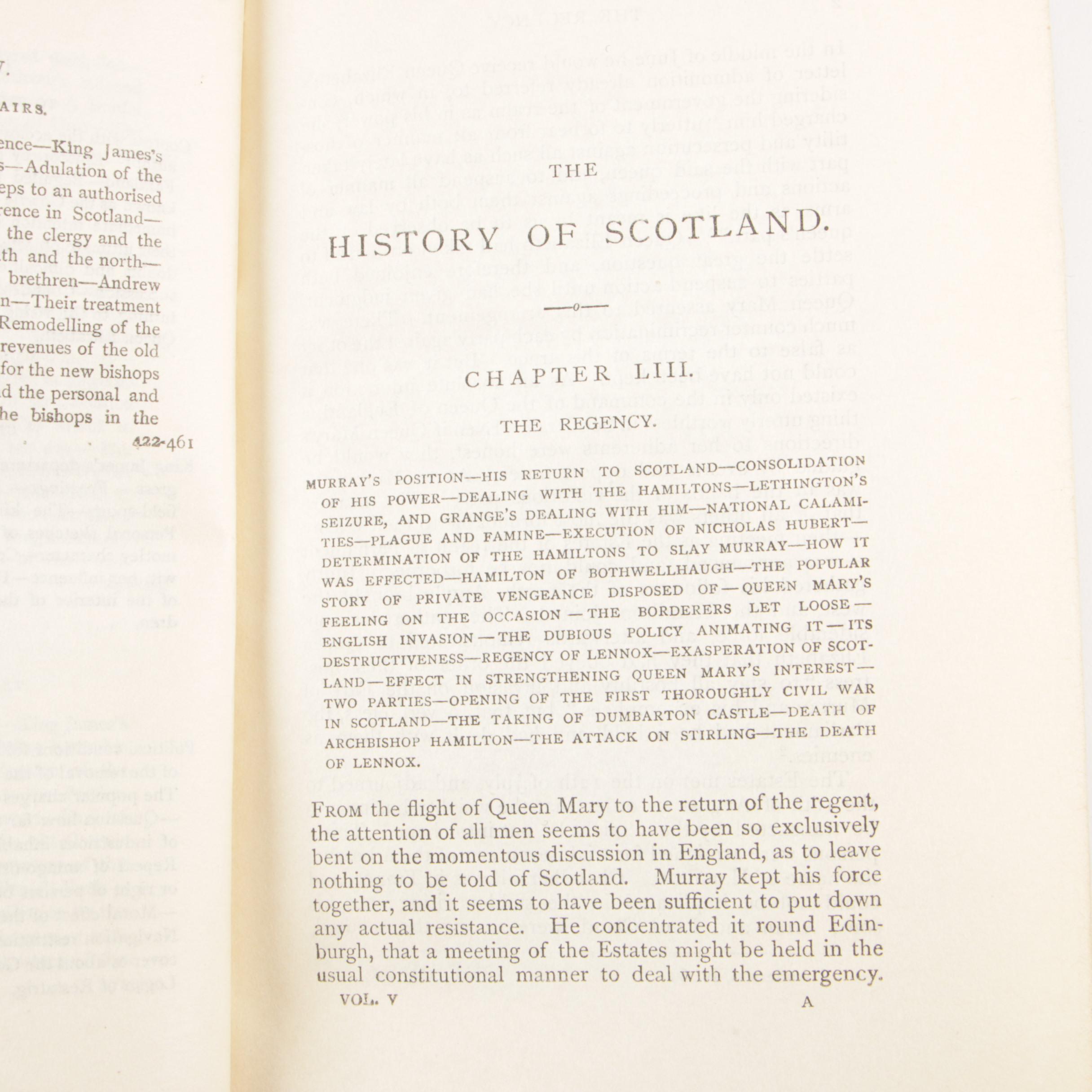 Complete "The History of Scotland" Eight-Volume Set by John Hill Burton, 1905