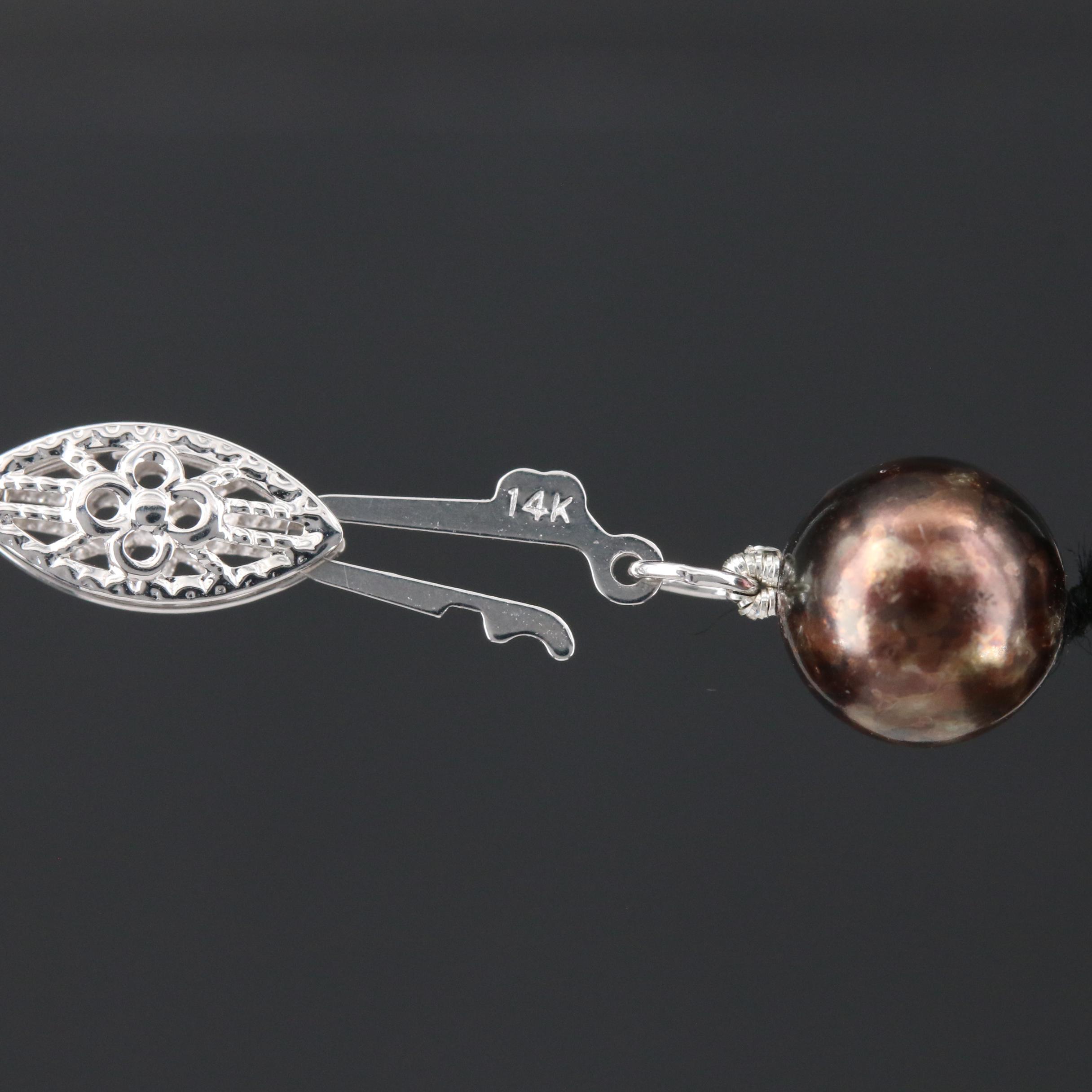 Pearl Necklace with 14K Gold Clasp