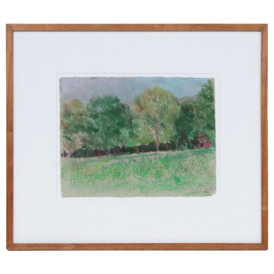 Larry Horowitz Pastel Drawing "Fall Colors," Late 20th Century