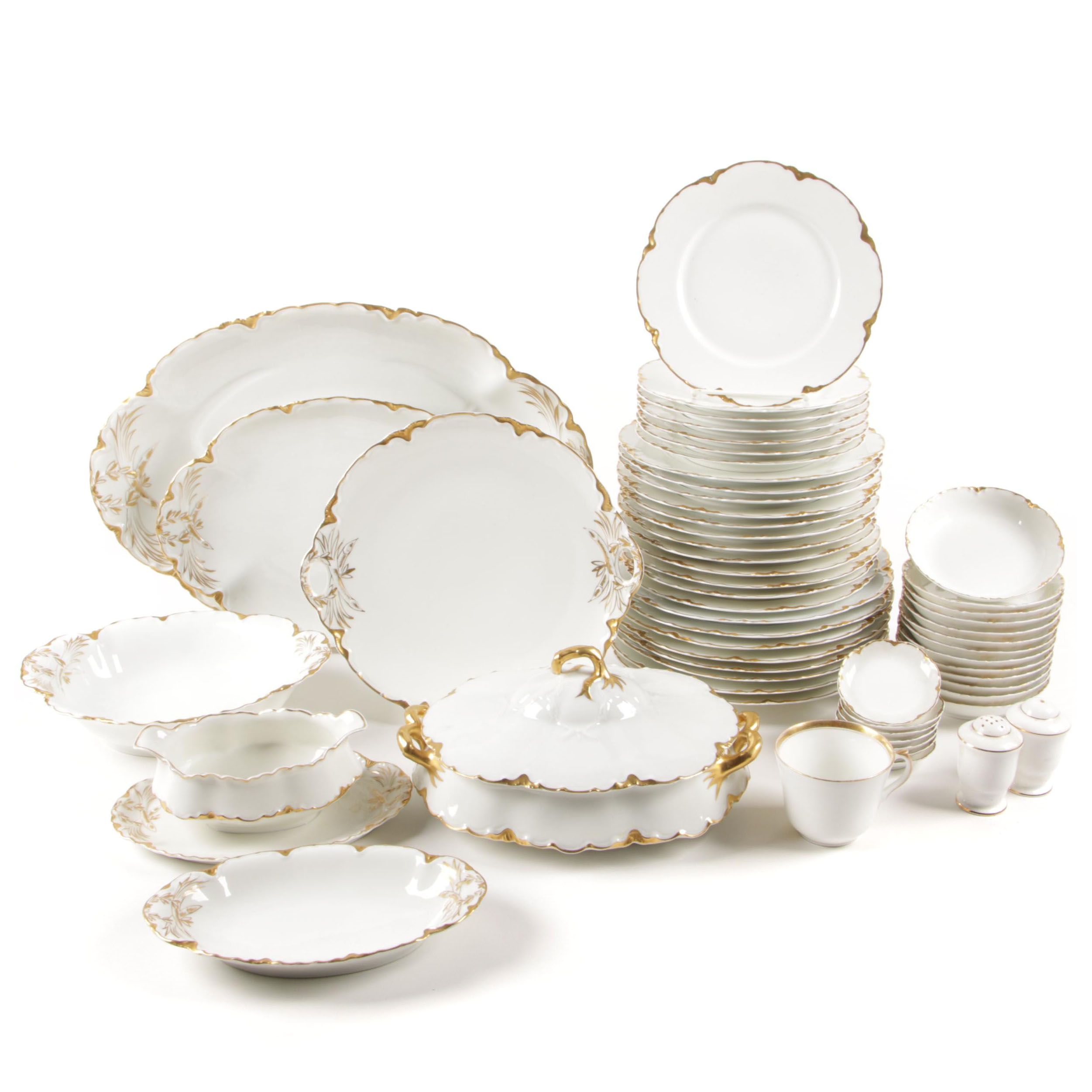 Haviland Limoges "Ranson" Porcelain Dinner and Serveware