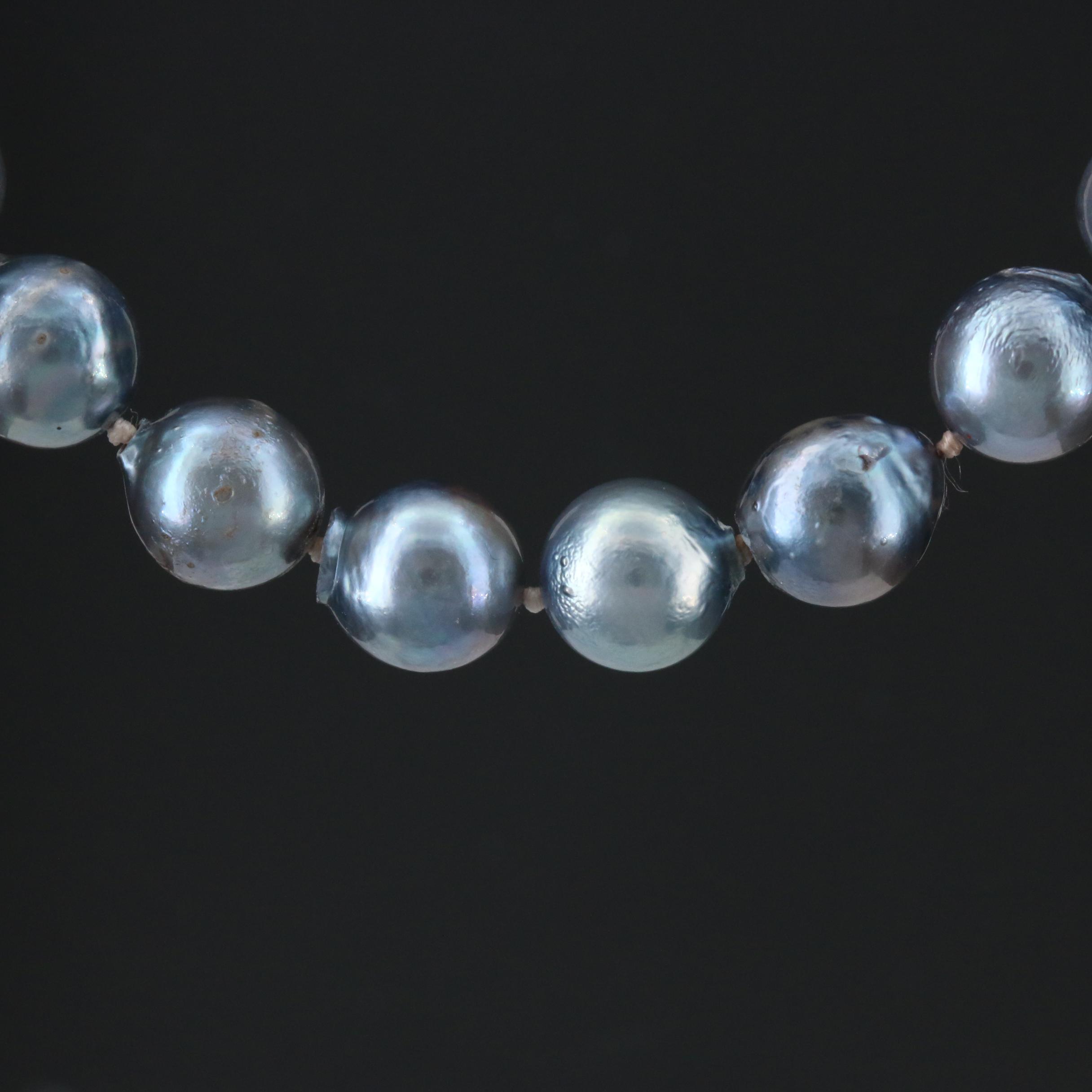 Pearl Necklace with 14K Gold Clasp