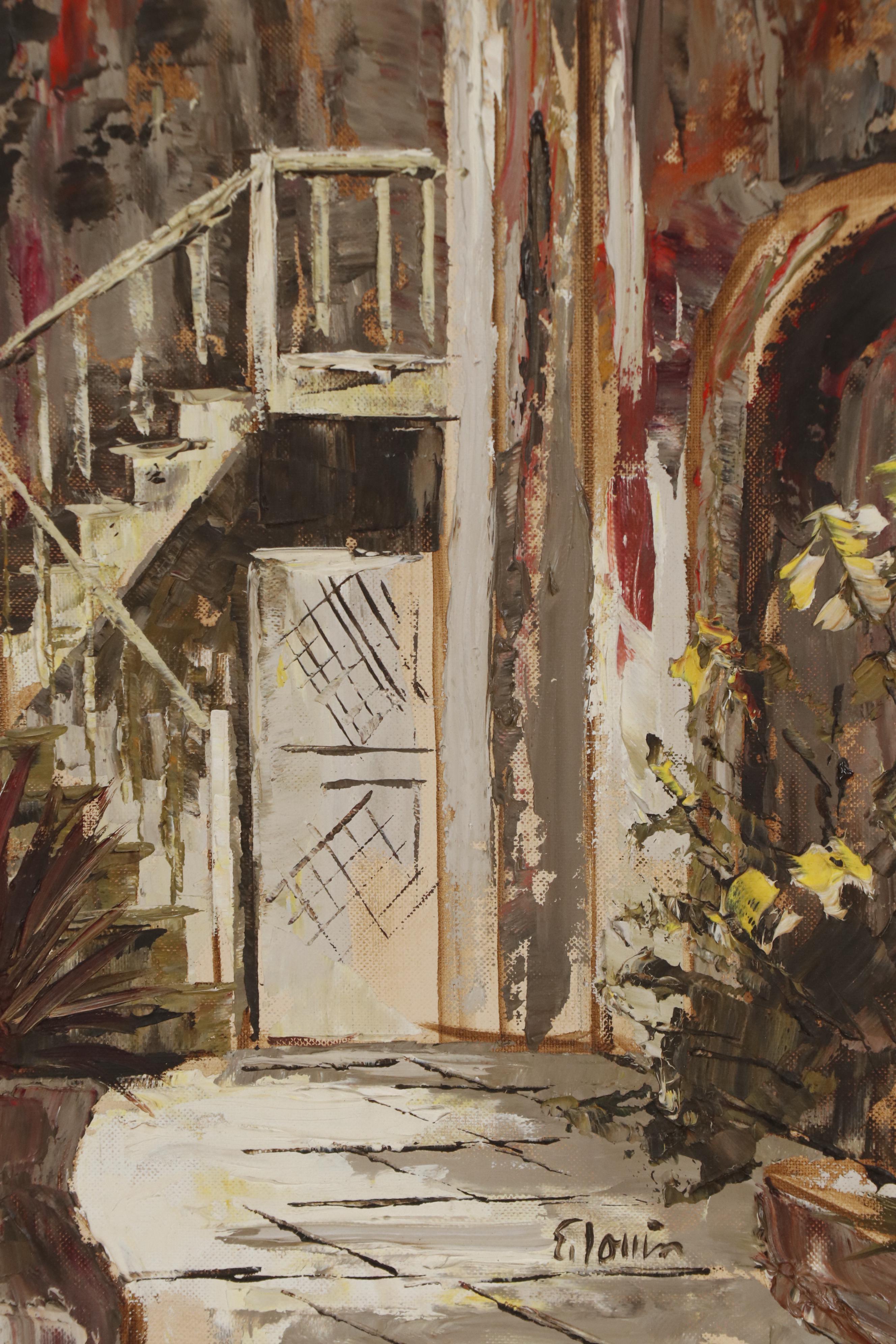 Edmund Blouin Jr. Impressionist Style Oil Painting