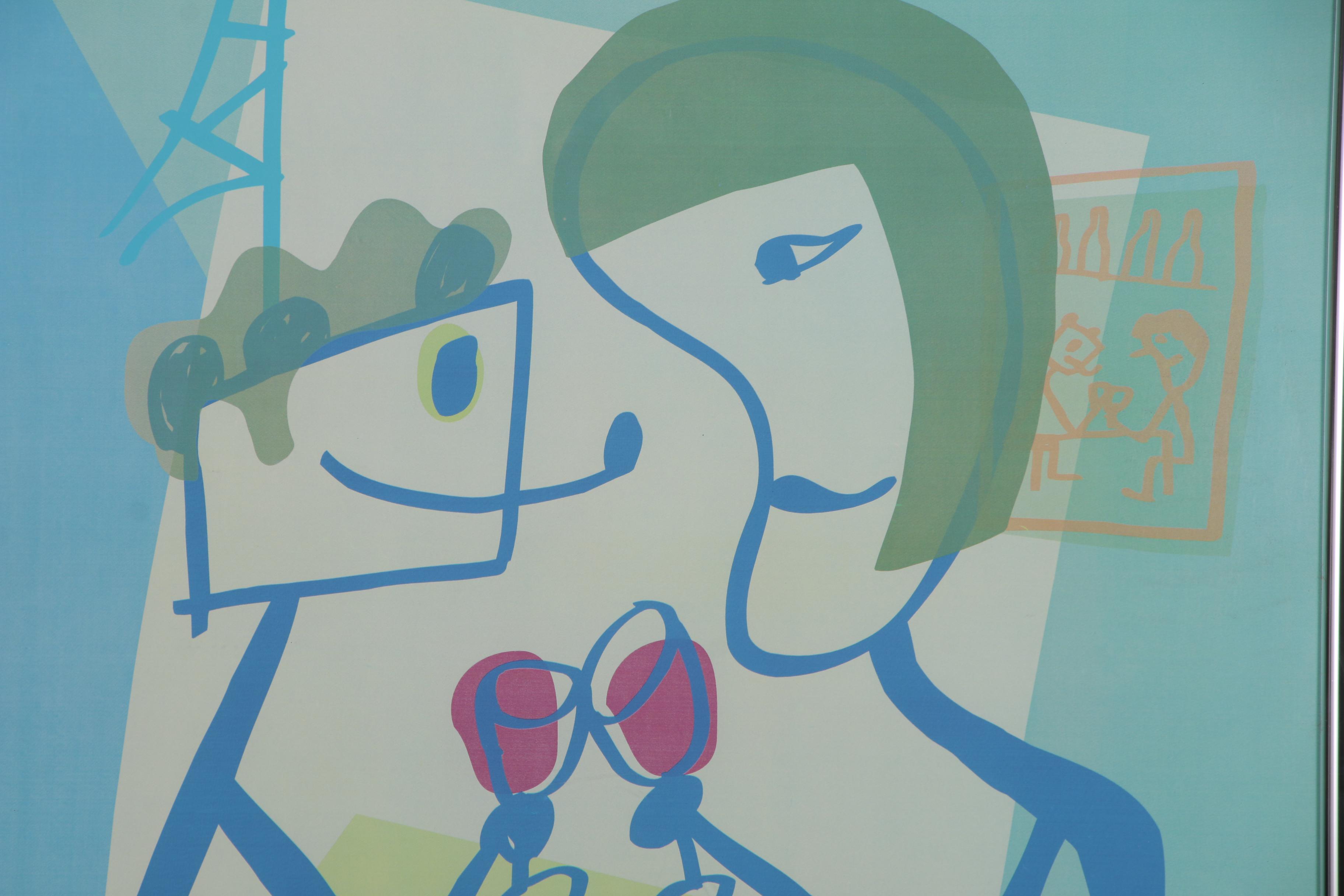 Willi's Wine Bar, Paris Poster Designed by Javier Mariscal, 1999