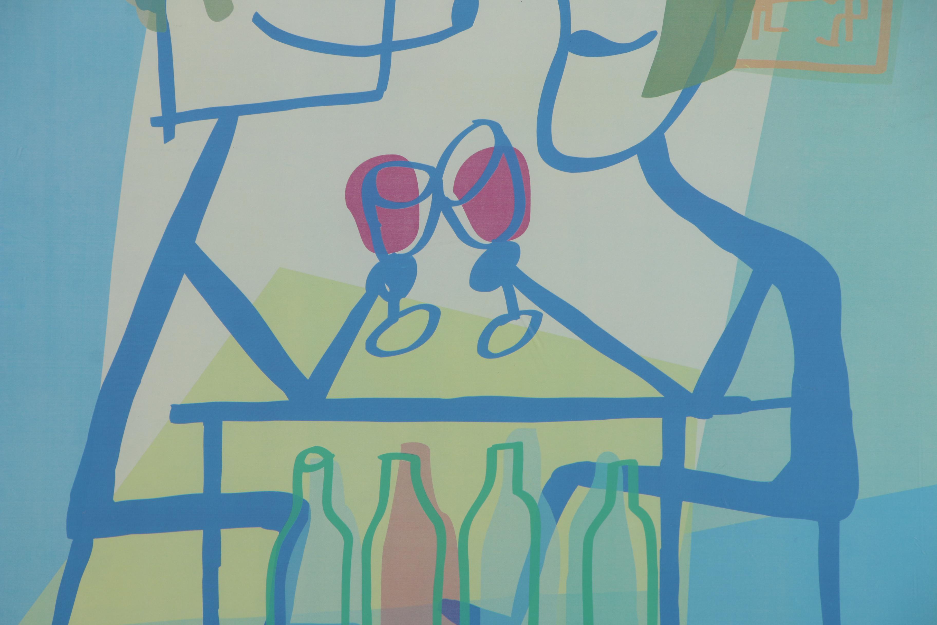 Willi's Wine Bar, Paris Poster Designed by Javier Mariscal, 1999