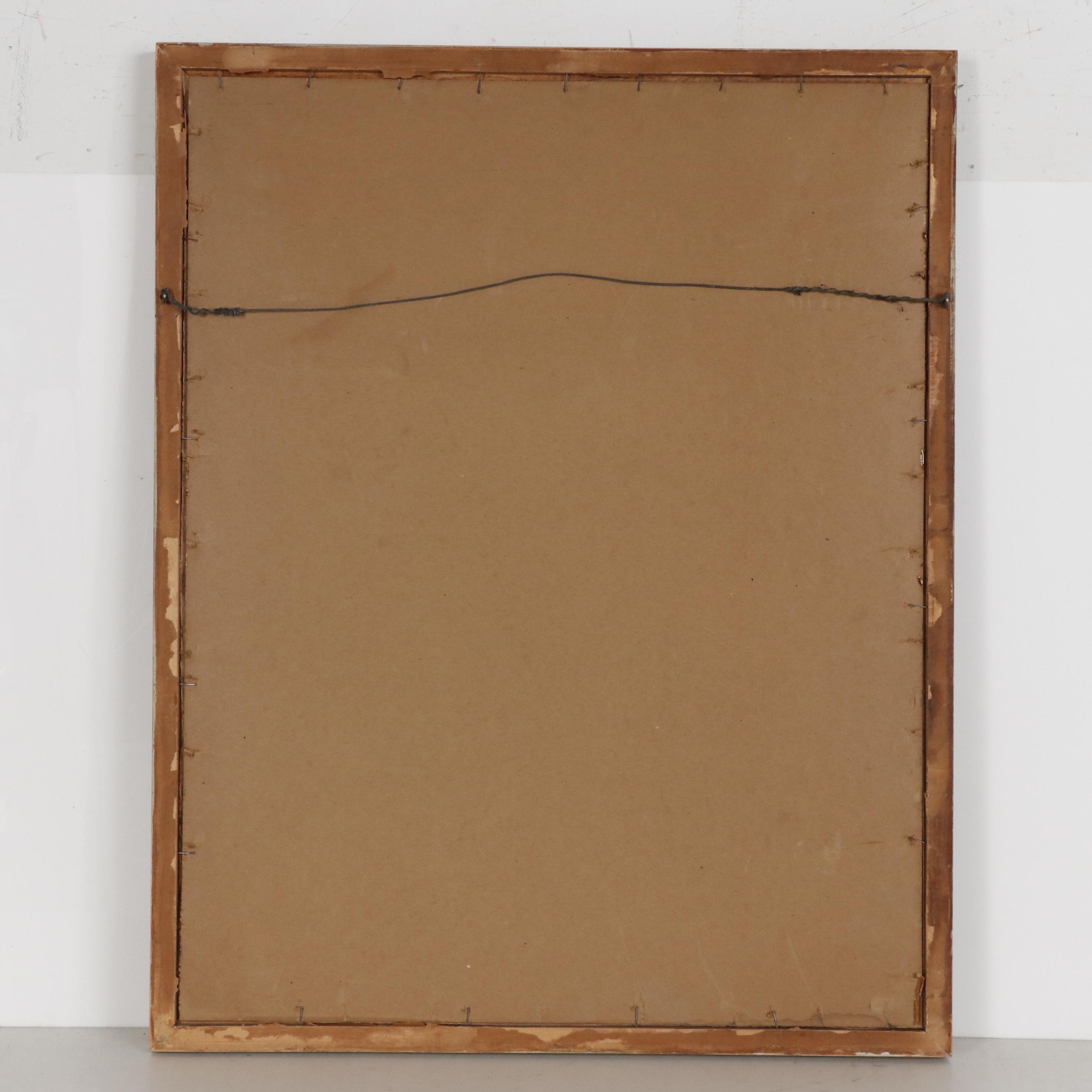 Barbara Swan Ink Portrait of Male Figure, 1953