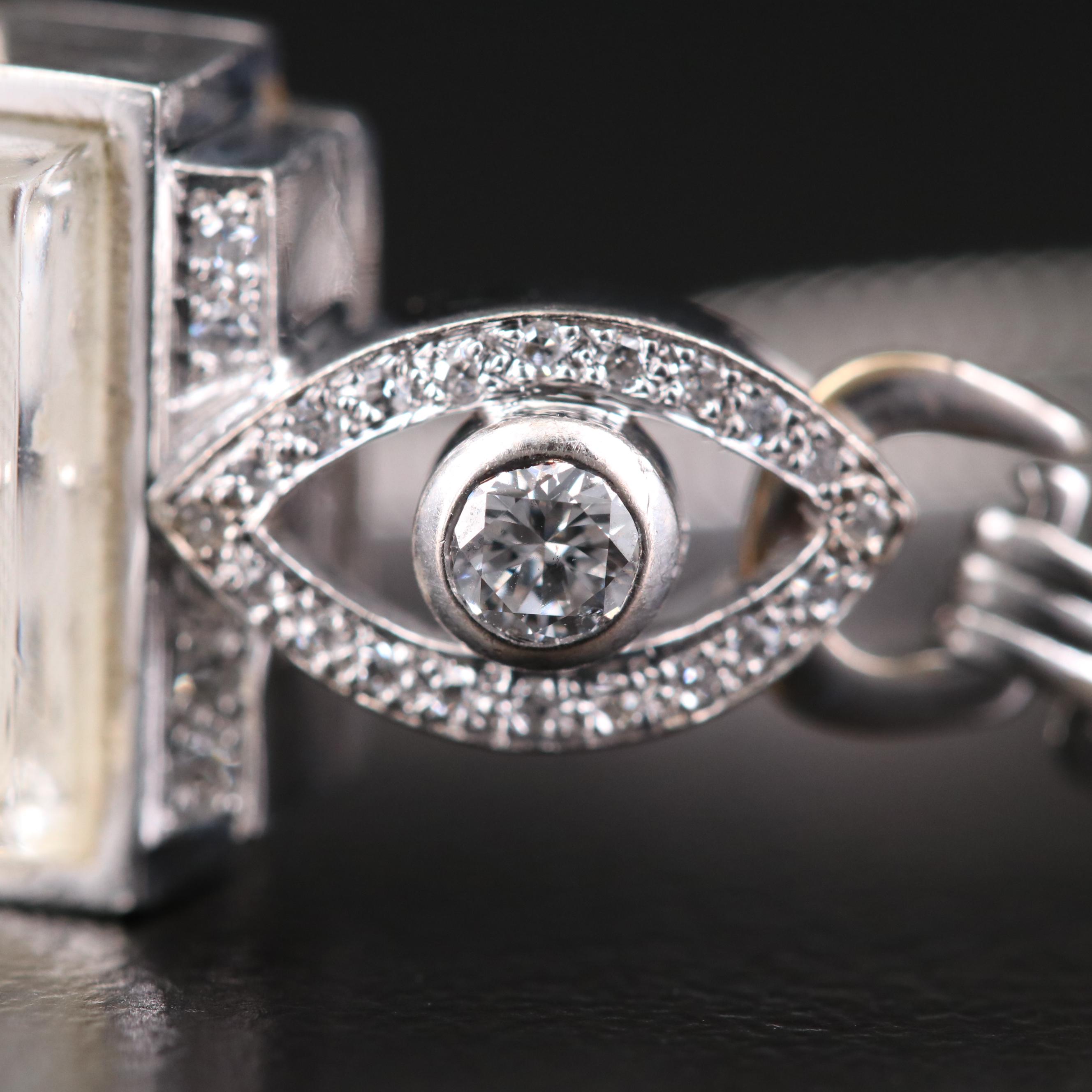 Rolex Precision 18K Gold Diamond Watch, Vintage