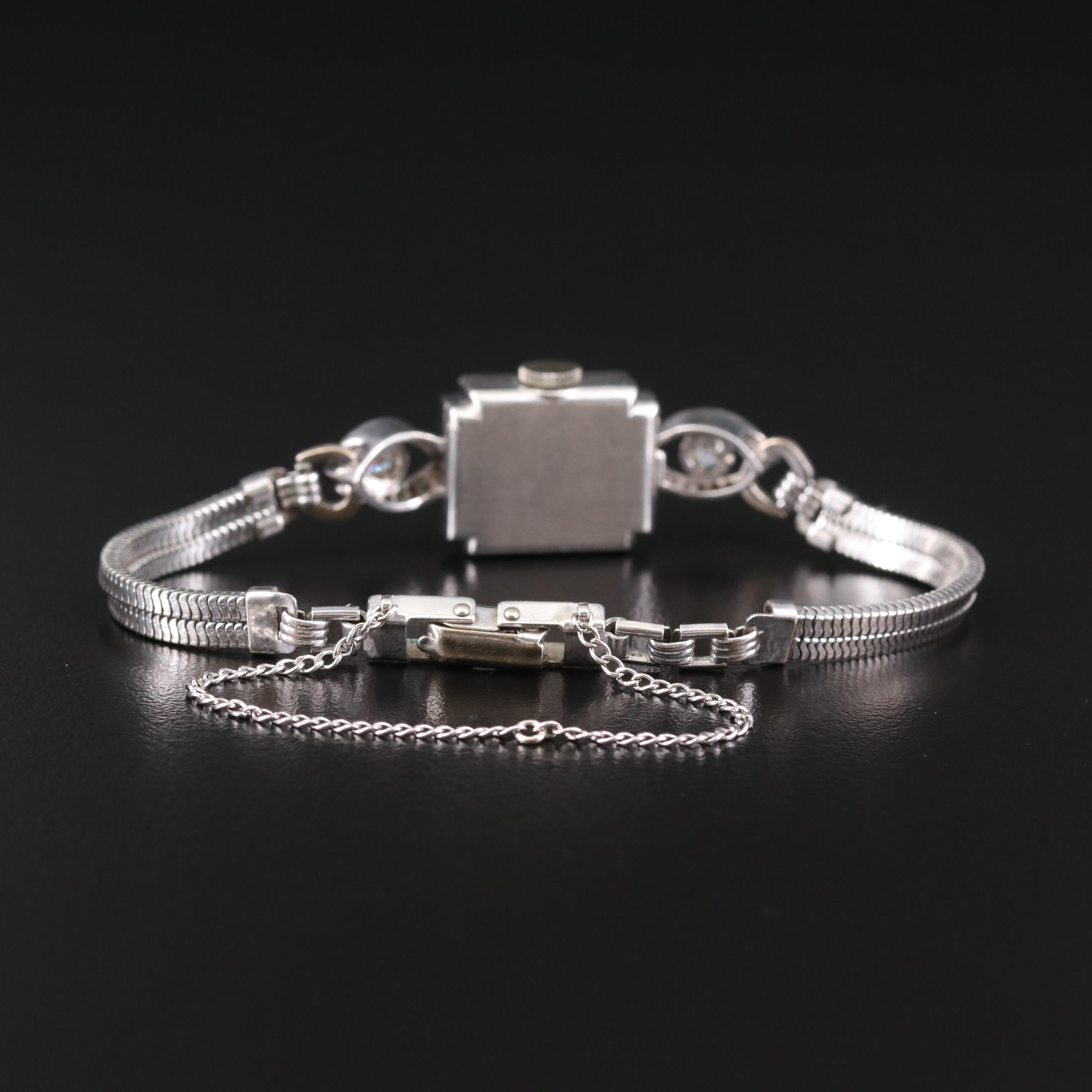 Rolex Precision 18K Gold Diamond Watch, Vintage