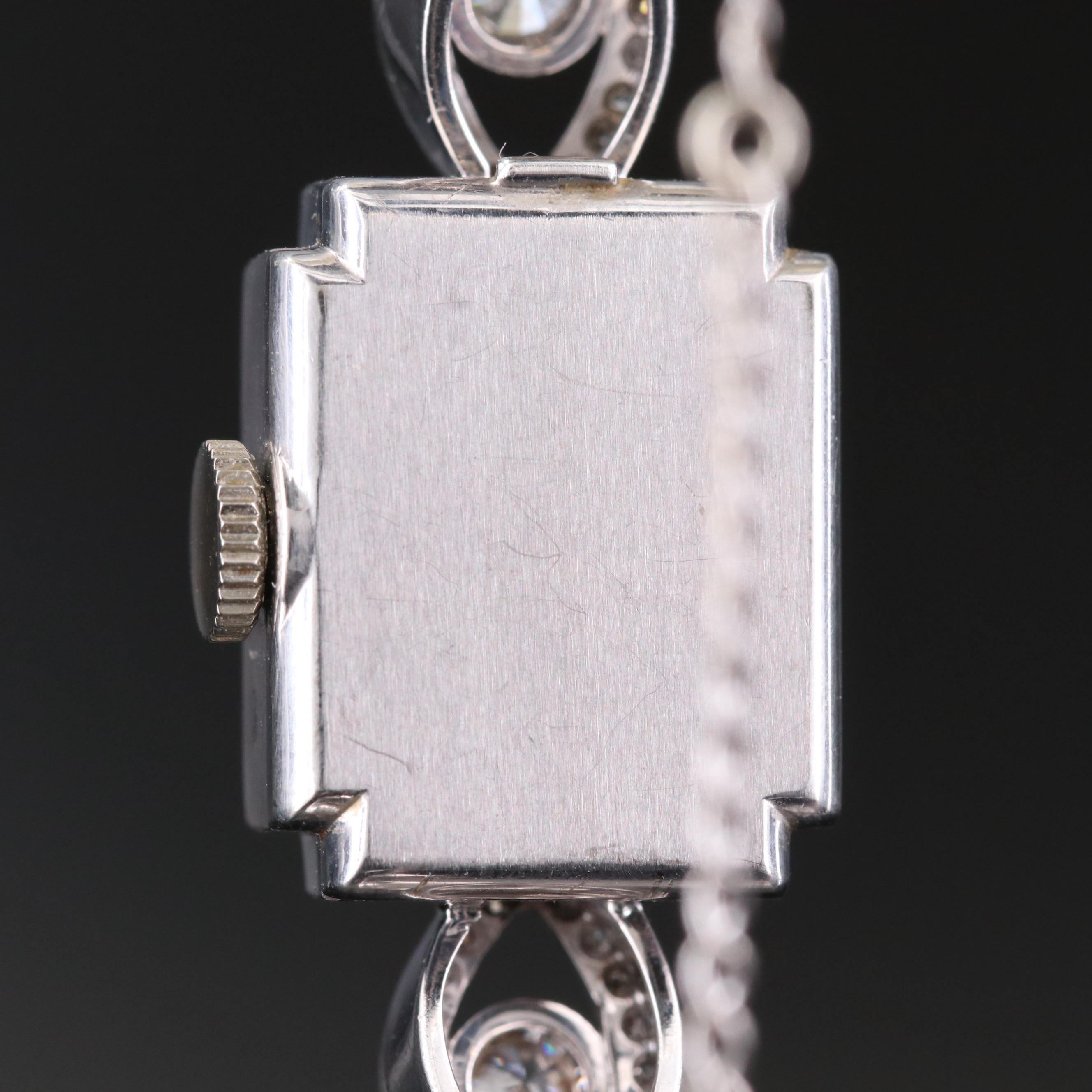 Rolex Precision 18K Gold Diamond Watch, Vintage