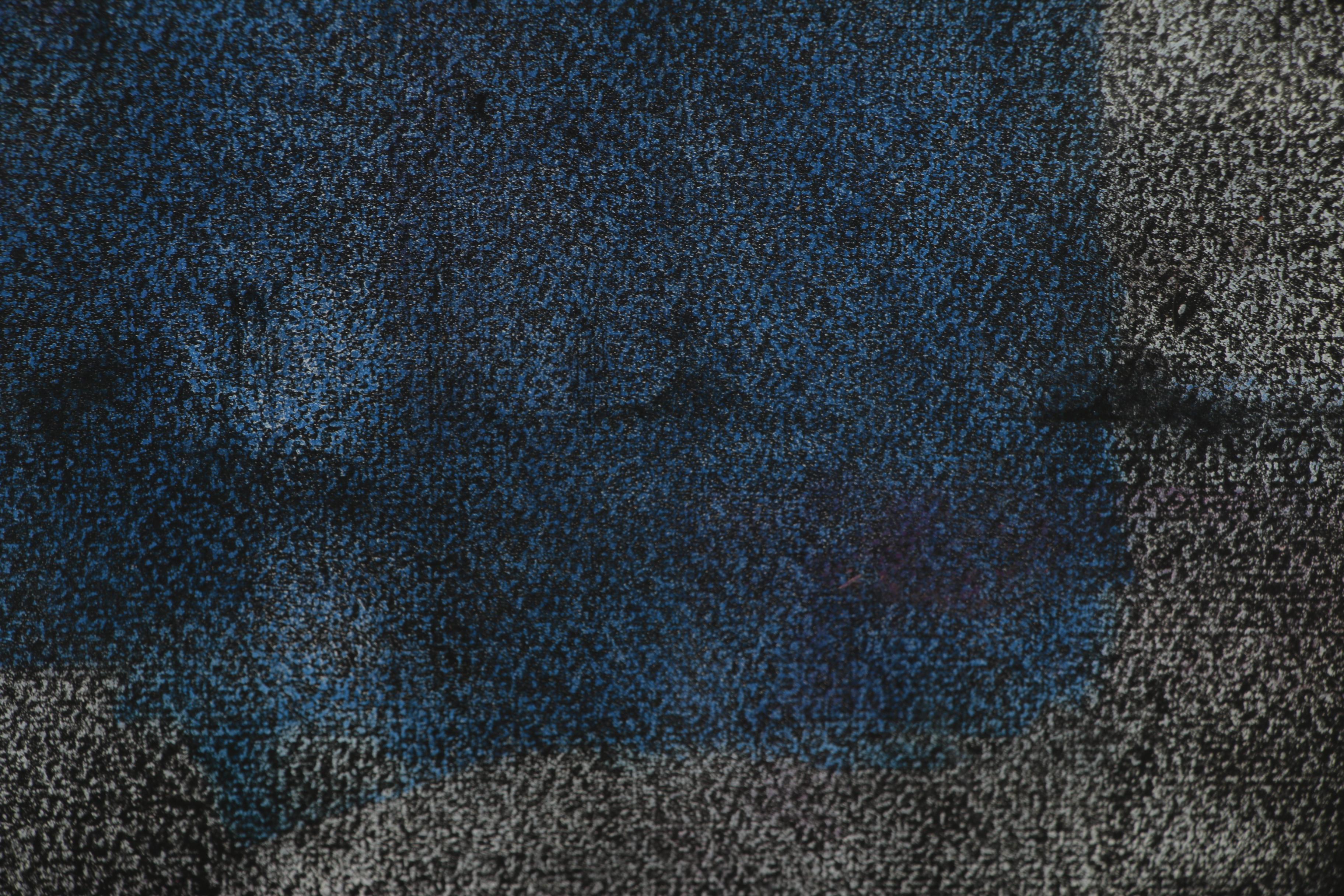 Leonard Maurer Gouache Painting "Night Castle", 1950