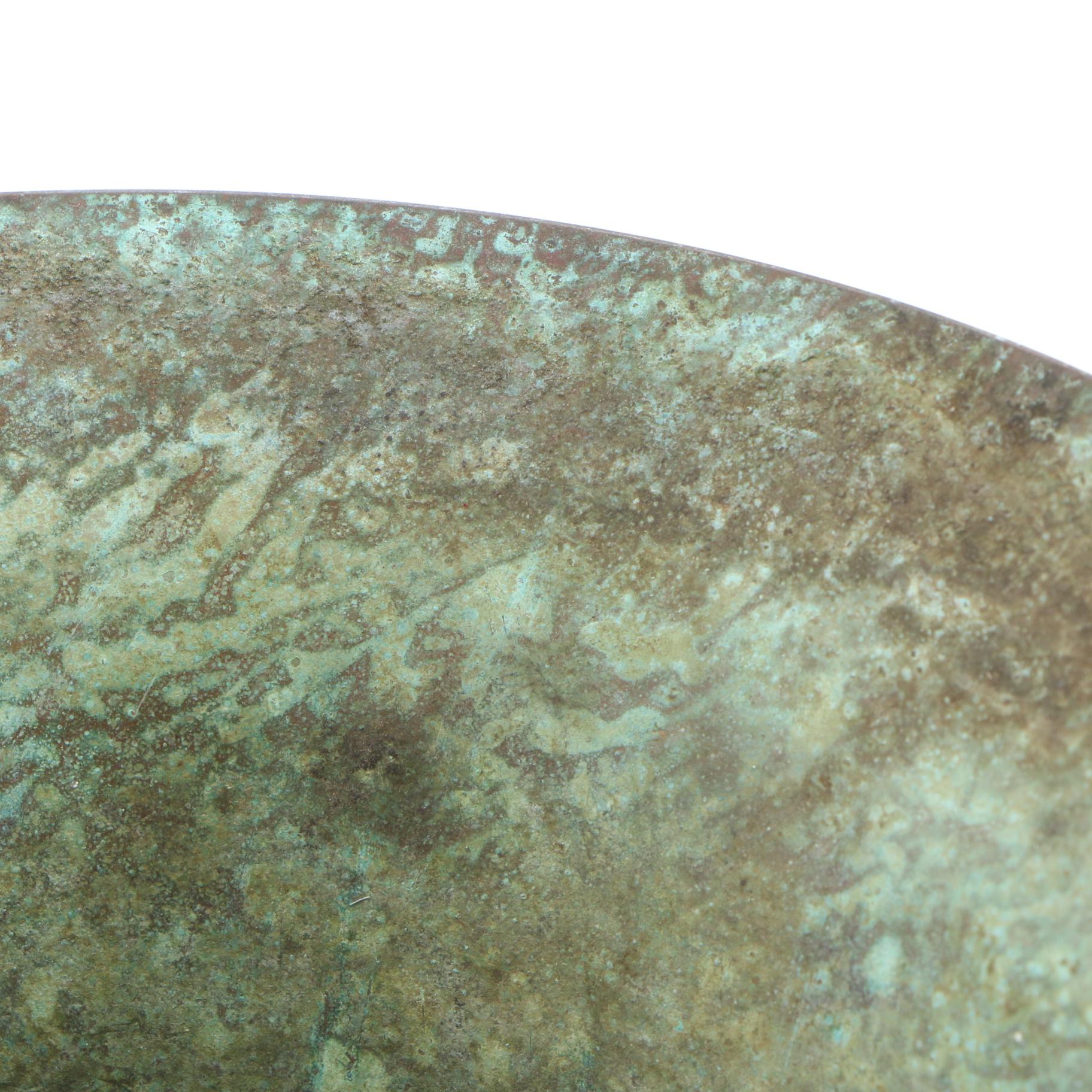 Carl Sorensen Art Deco Verdigris Bronze Vase, Early 20th Century