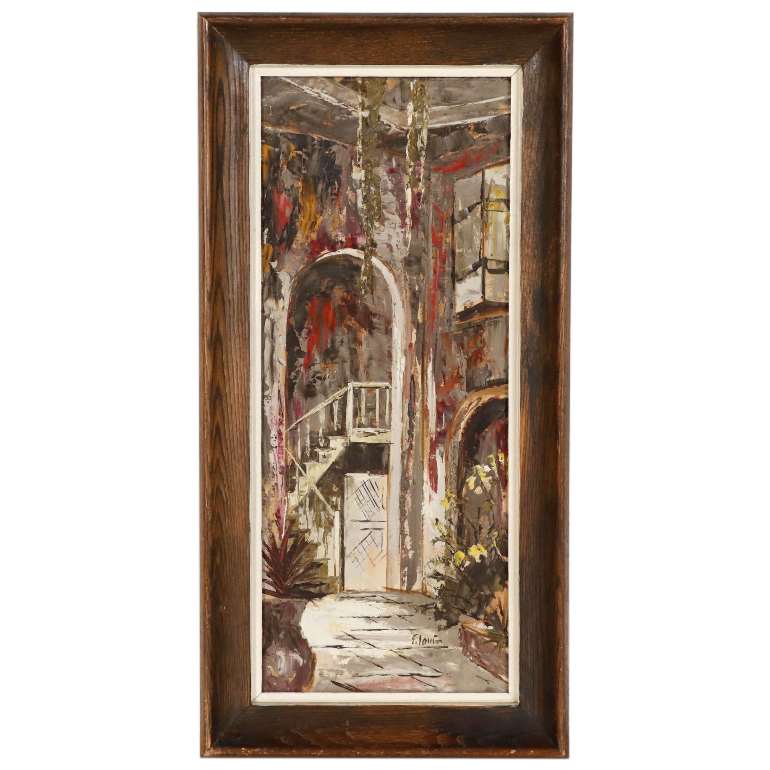 Edmund Blouin Jr. Impressionist Style Oil Painting