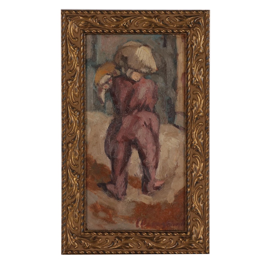 Carl D. Laughlin Jr. Oil Painting of a Child