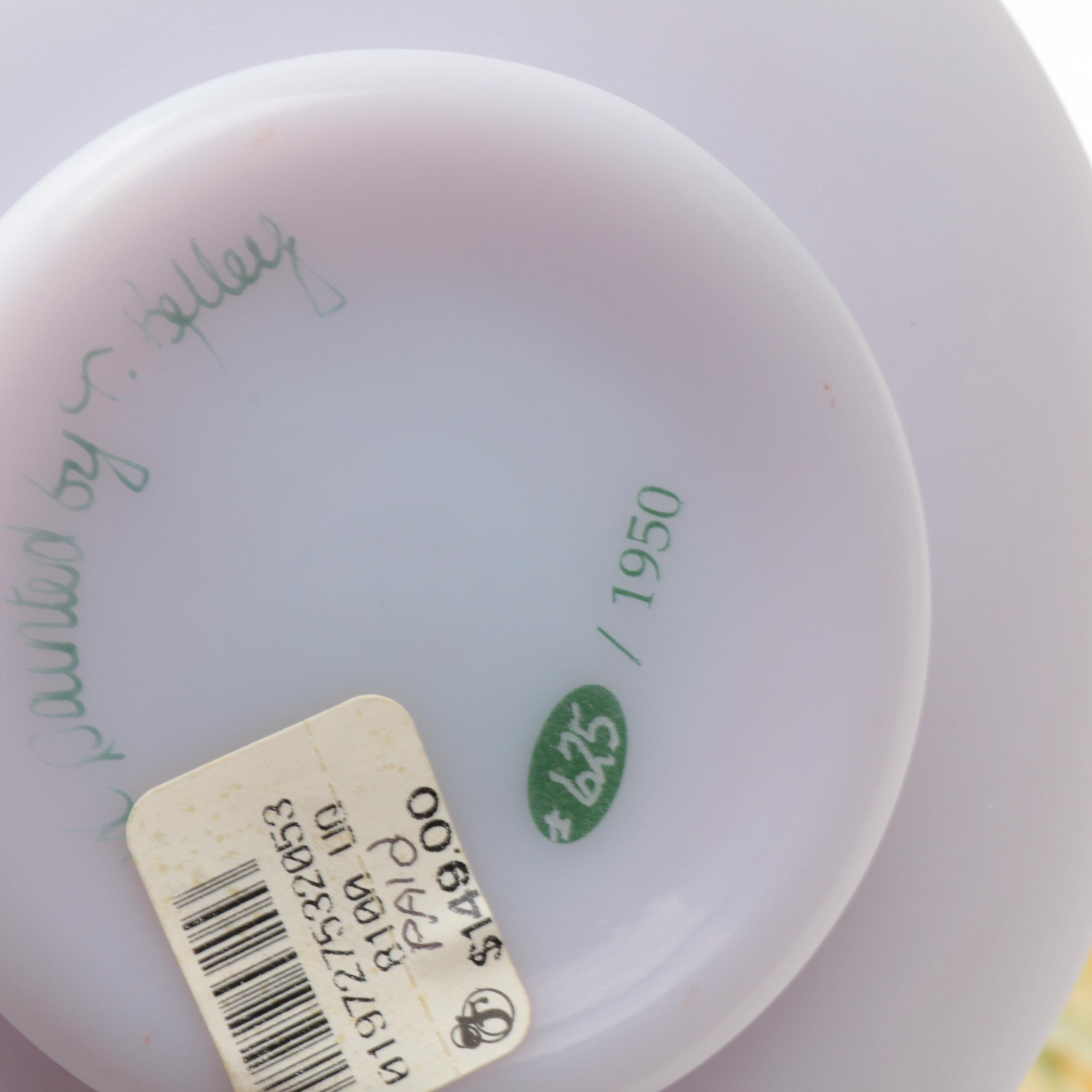 Fenton Signed Exclusive Edition Matte Finish Milk Glass