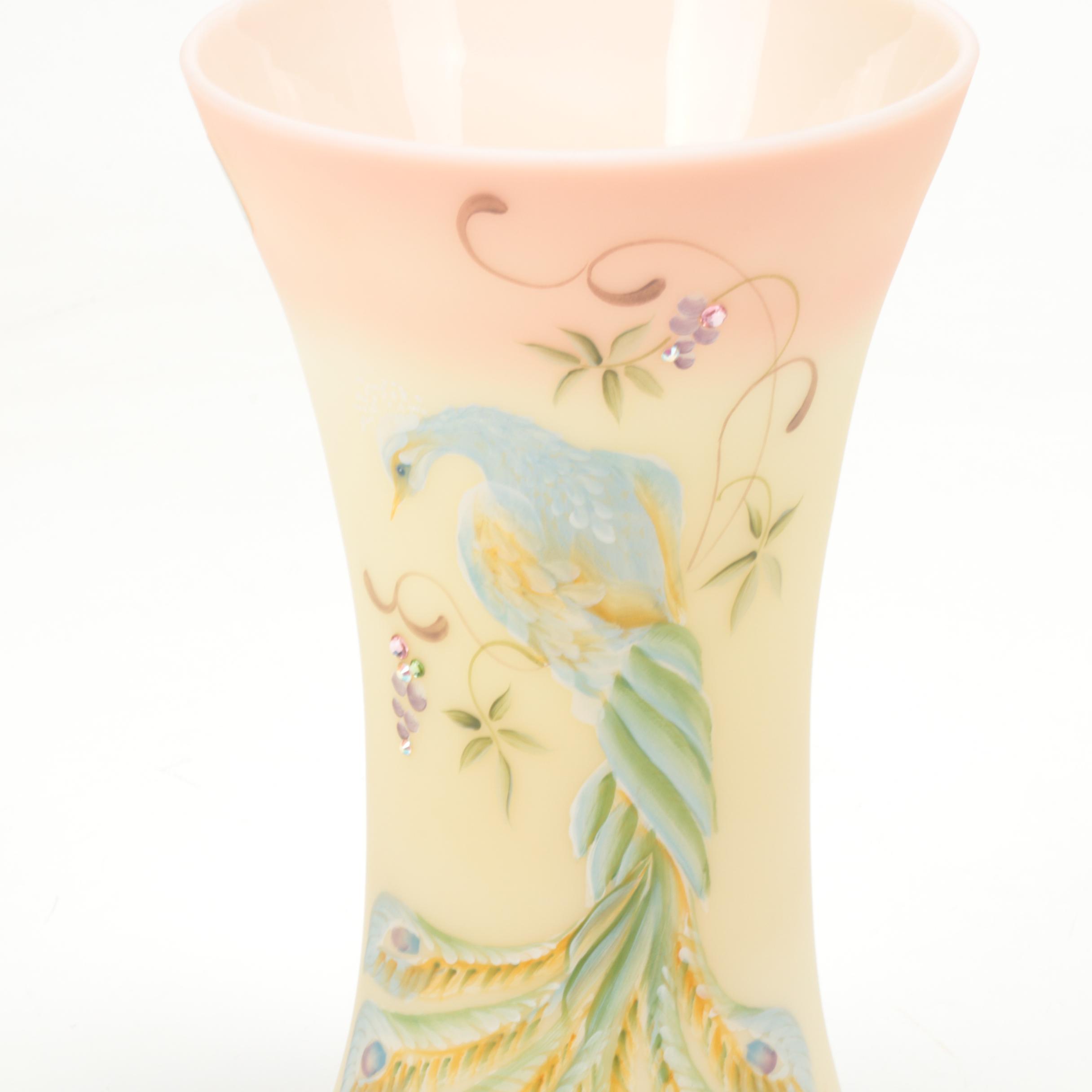 Fenton Signed Exclusive Edition Matte Finish Milk Glass