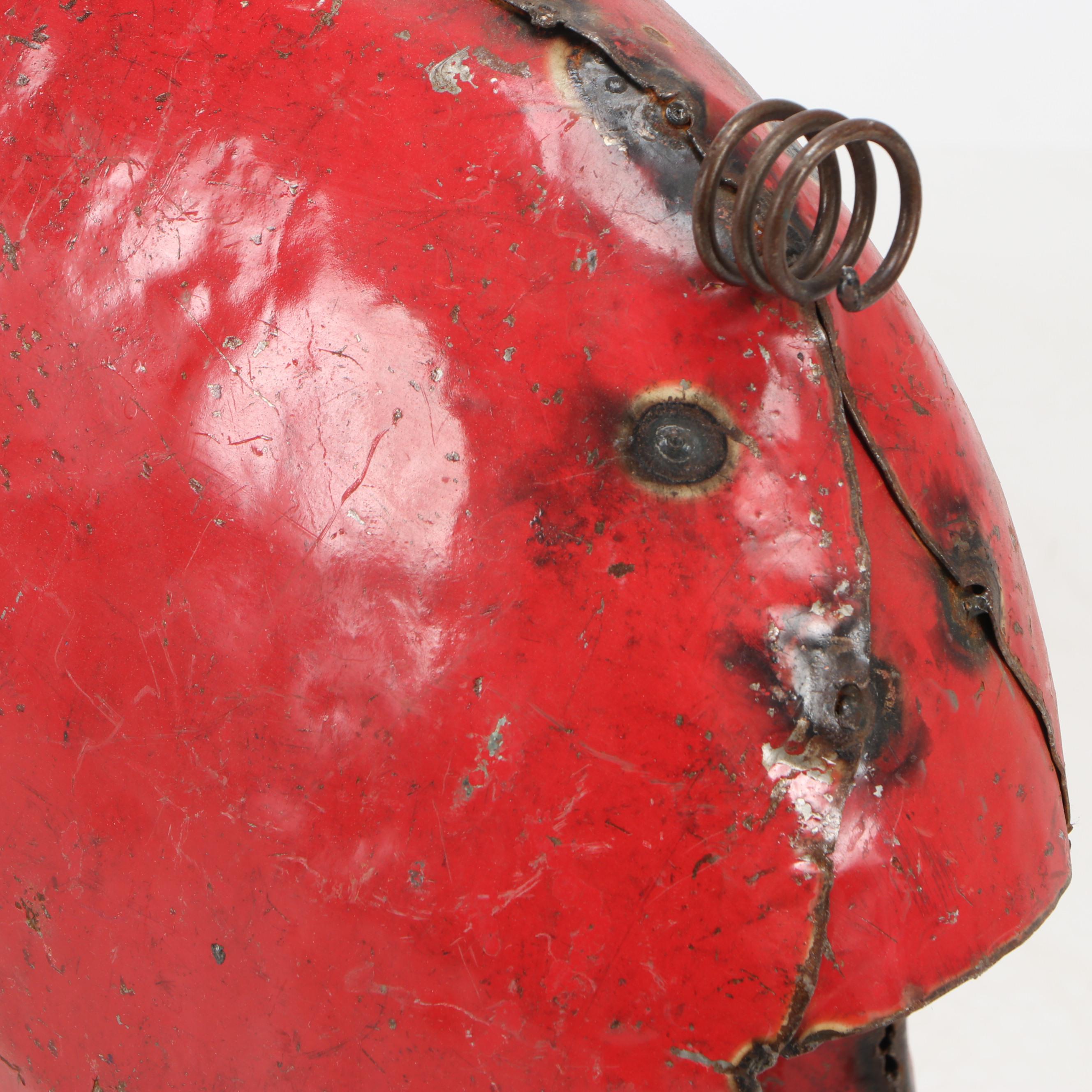 Mexican Folk Art Scrap Metal Pig Sculpture