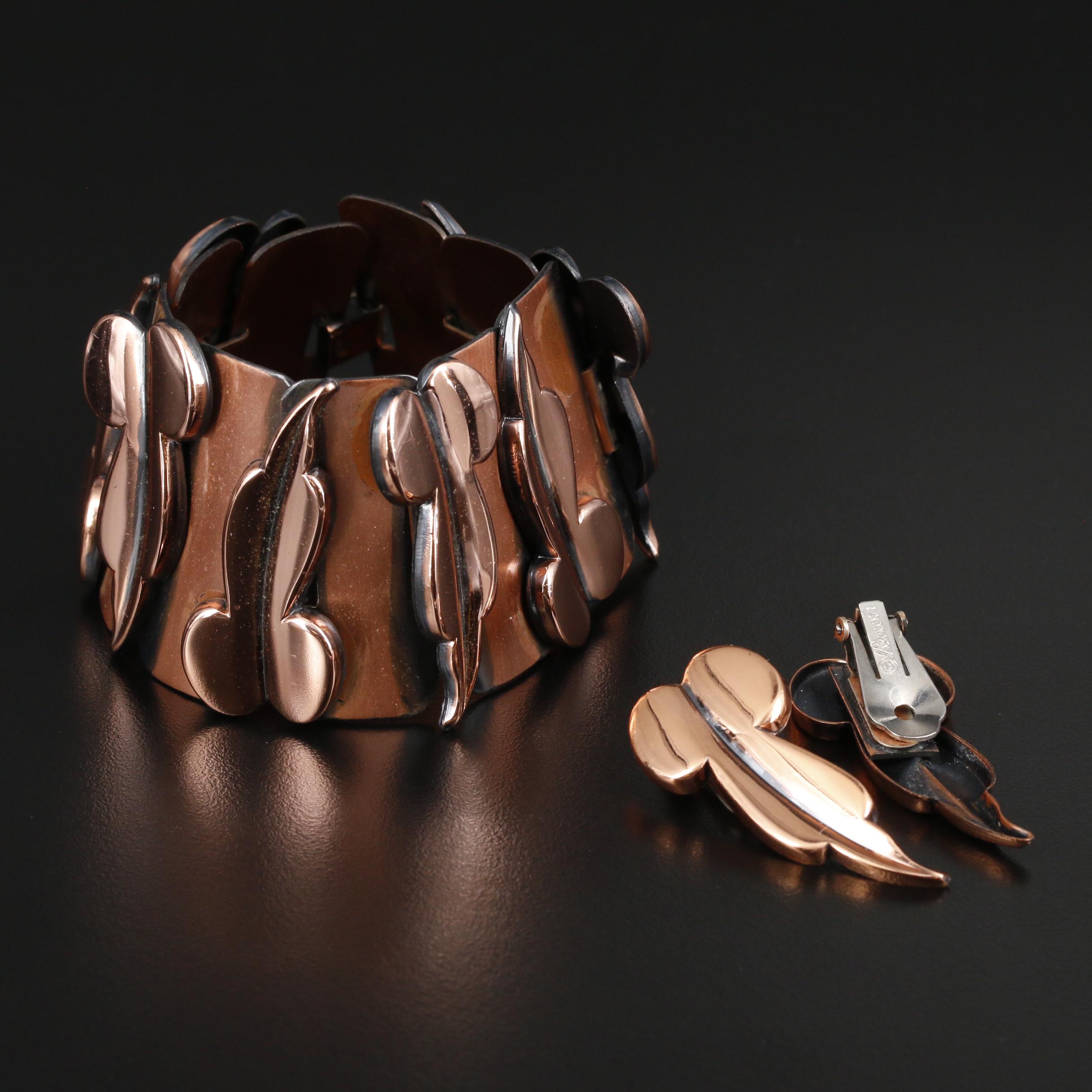 Jewelry Selection Featuring Renoir and Laurel Burch Figural Brooch