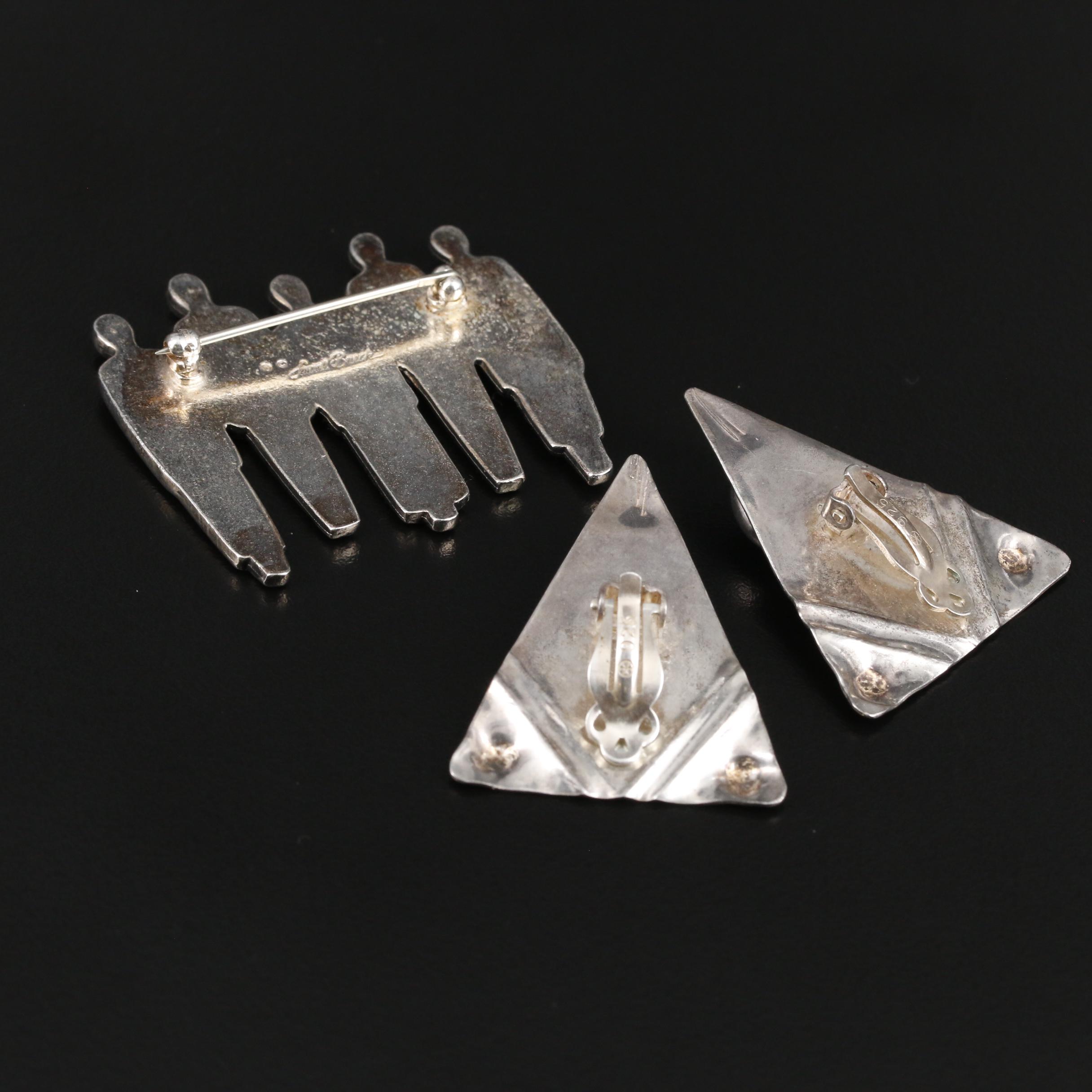 Jewelry Selection Featuring Renoir and Laurel Burch Figural Brooch