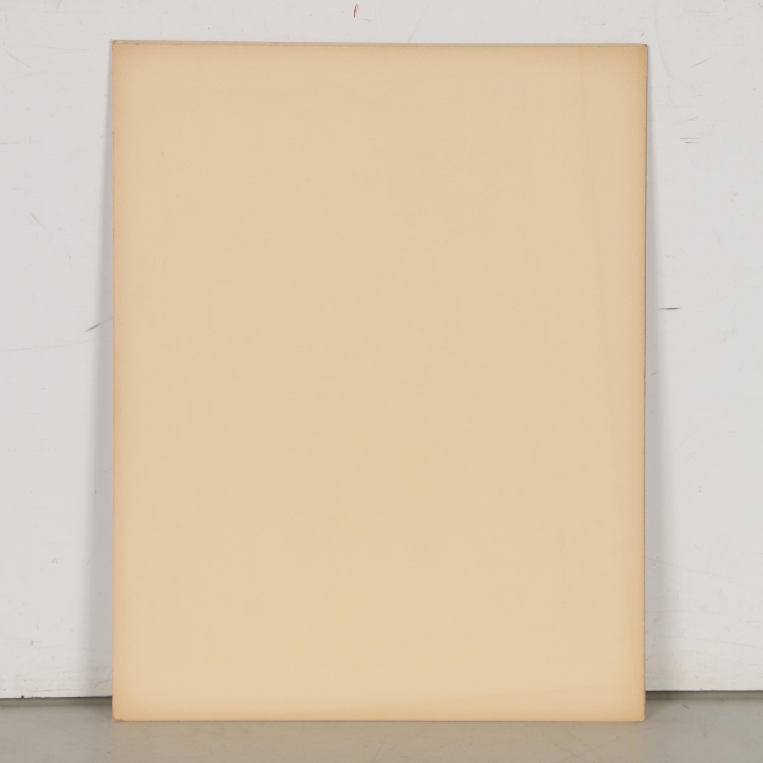 Leonard Maurer Abstract Mixed Media Painting, Mid-20th Century