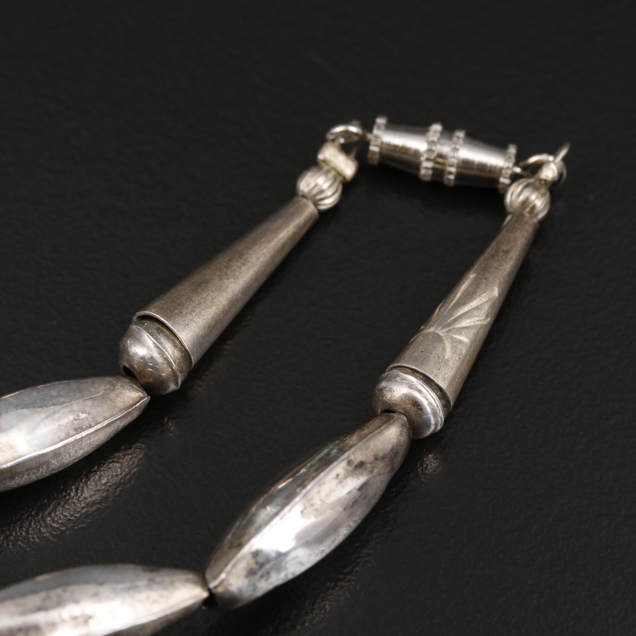 Corbet Joe Navajo Diné Sterling Turquoise Enhancer Pendant Necklace