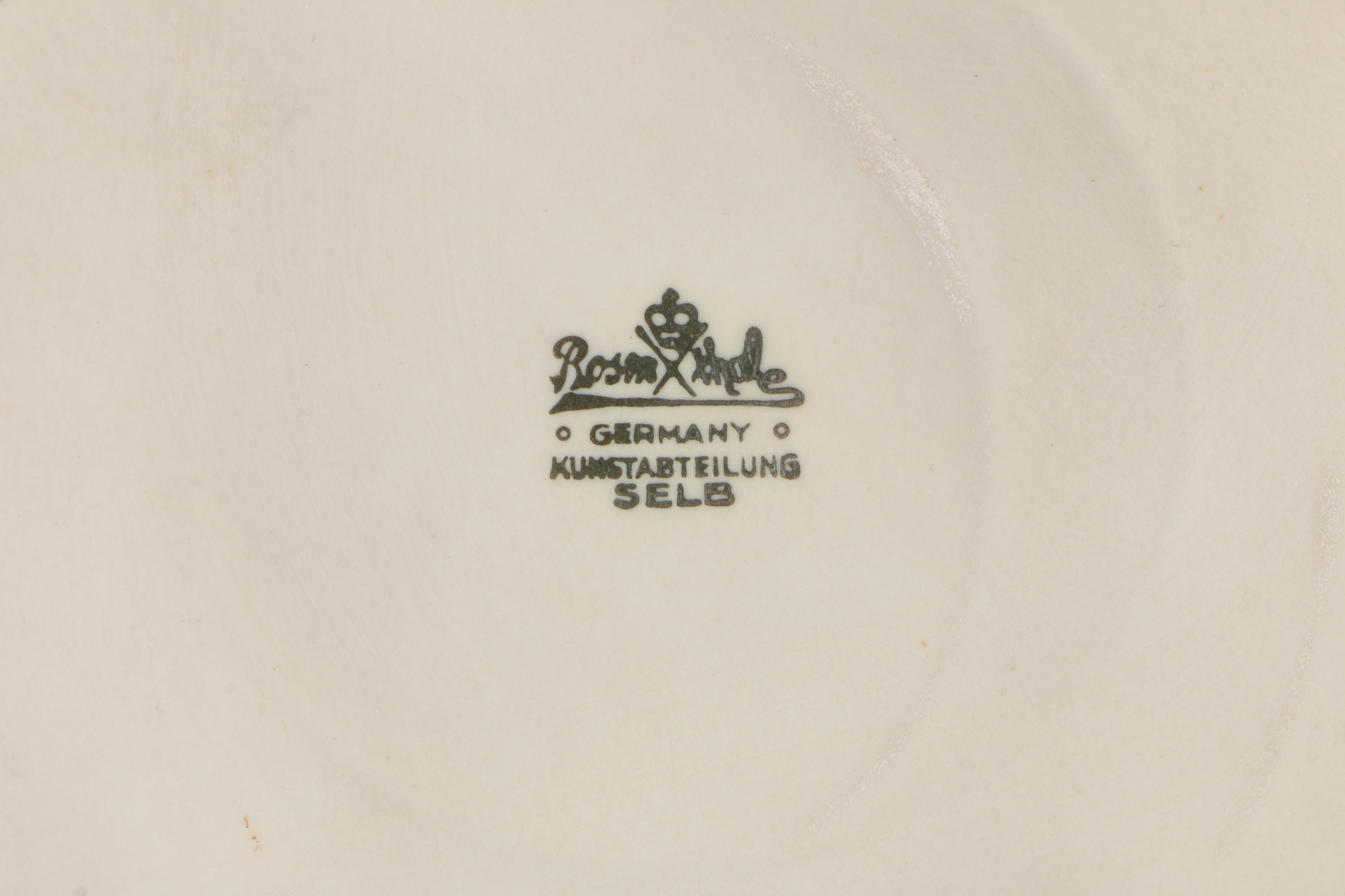 Rosenthal Ceramic Sculpture "Hockende" after Fritz Klimsch, 1930s