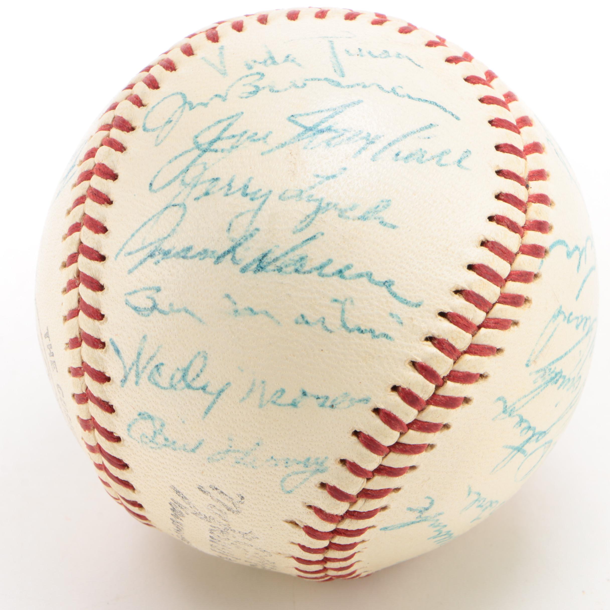 1960 Cincinnati Reds Signed National League Baseball