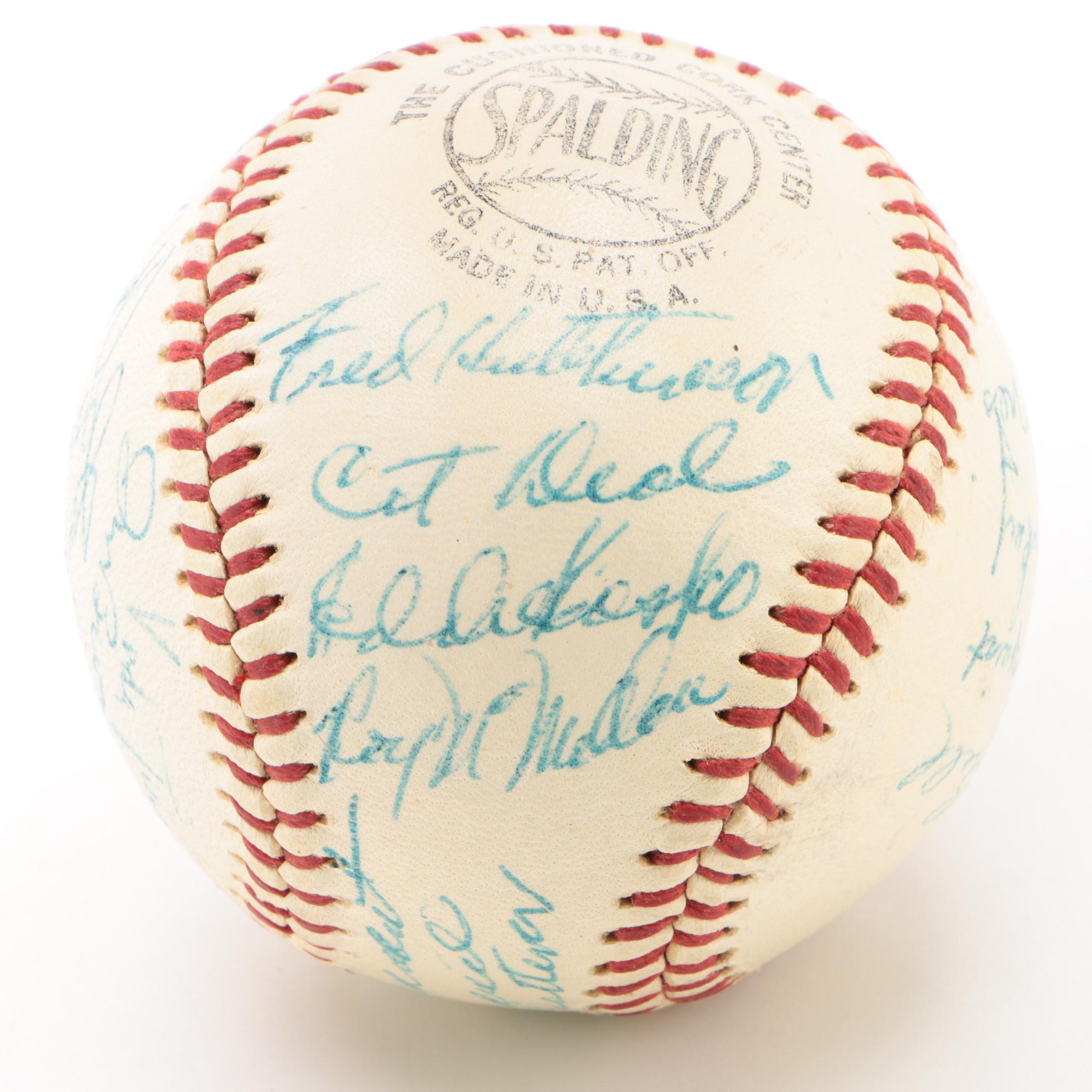 1960 Cincinnati Reds Signed National League Baseball