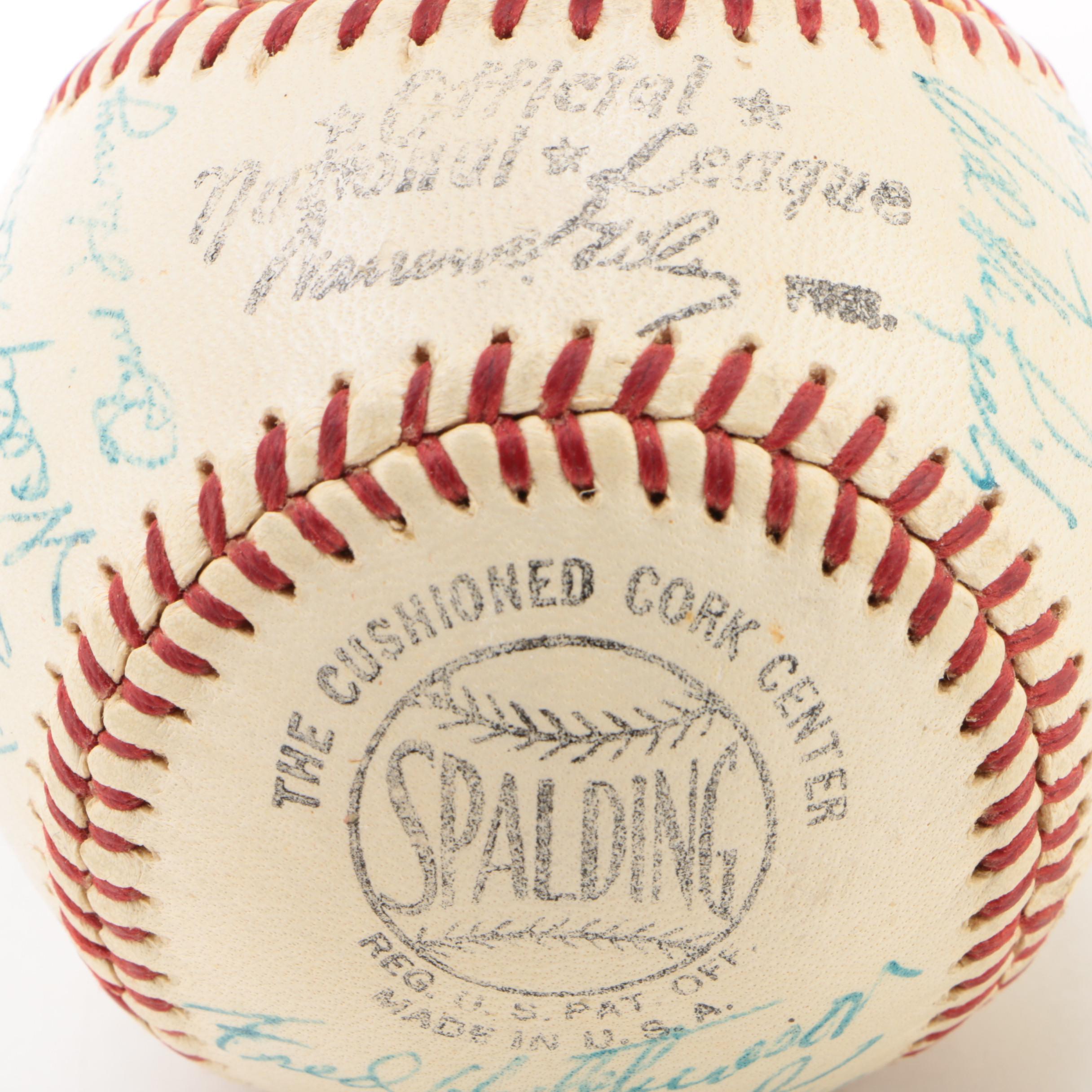 1960 Cincinnati Reds Signed National League Baseball