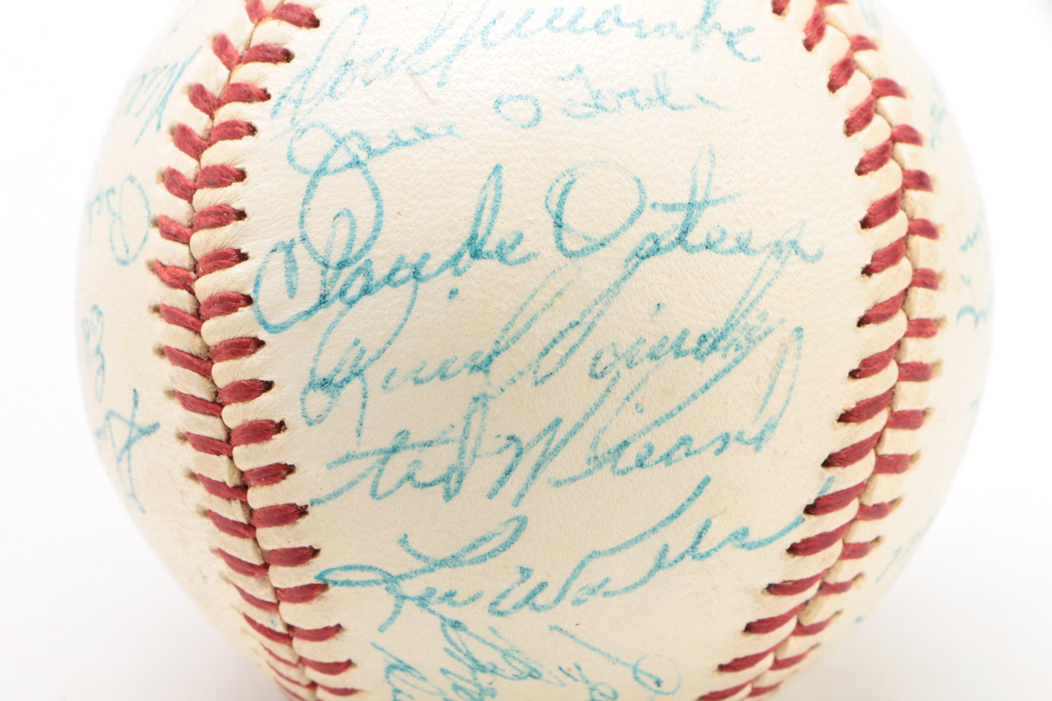 1960 Cincinnati Reds Signed National League Baseball