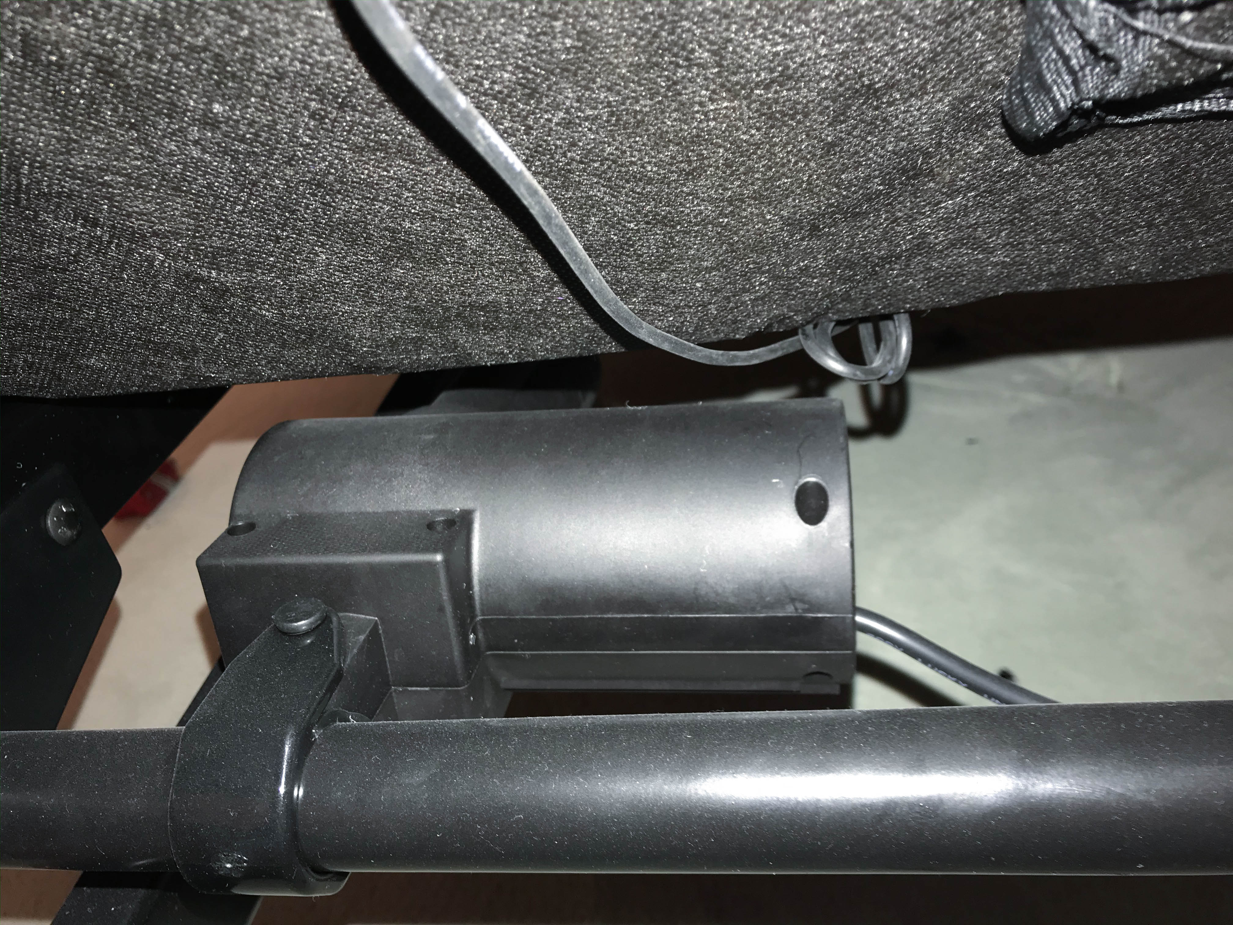 Leggett & Platt Queen Adjustable Platform Bed with Century Frame & Nightstand