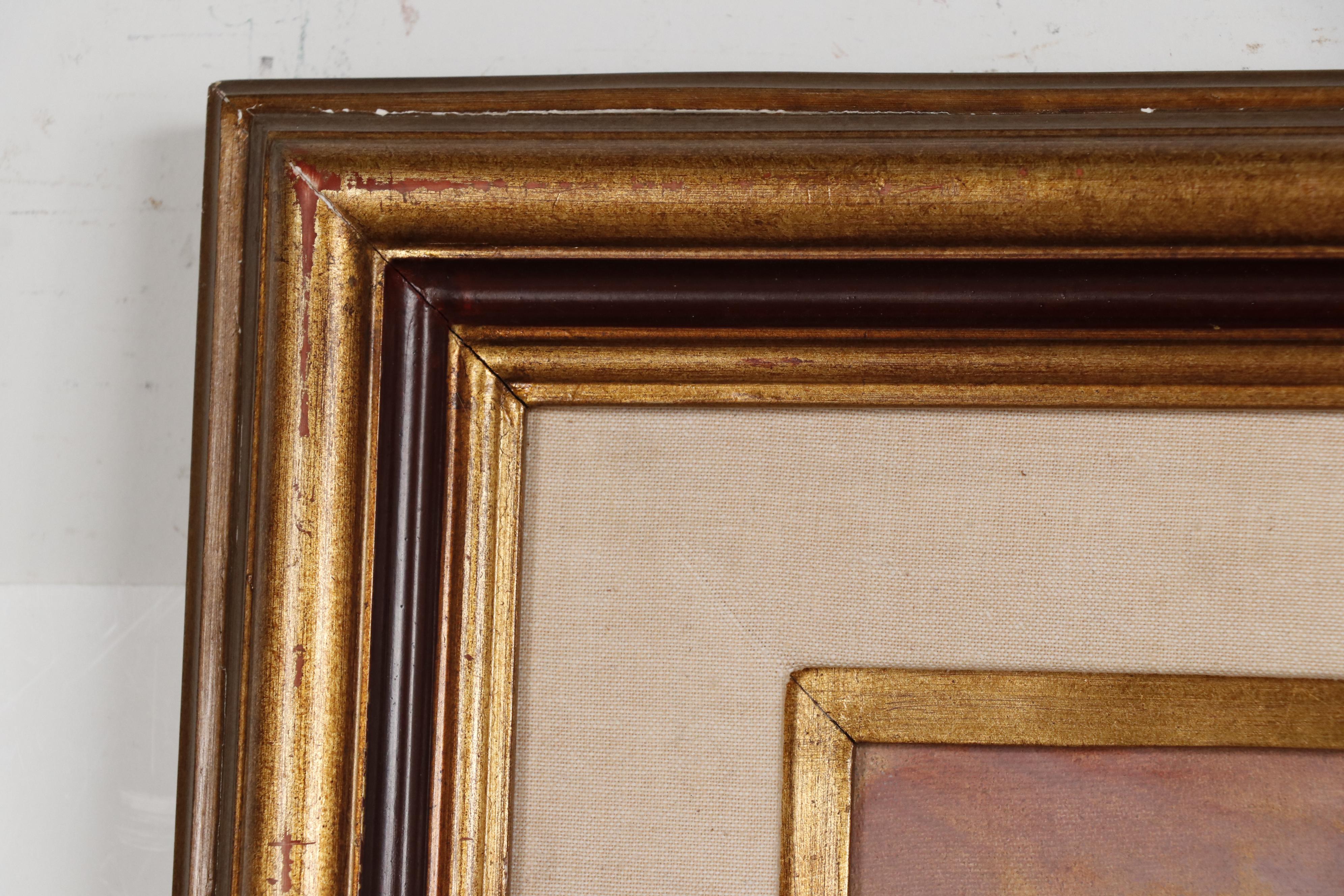 Juanillo Gonzalez Oil Painting of Mission "Día de Otoño", 1985