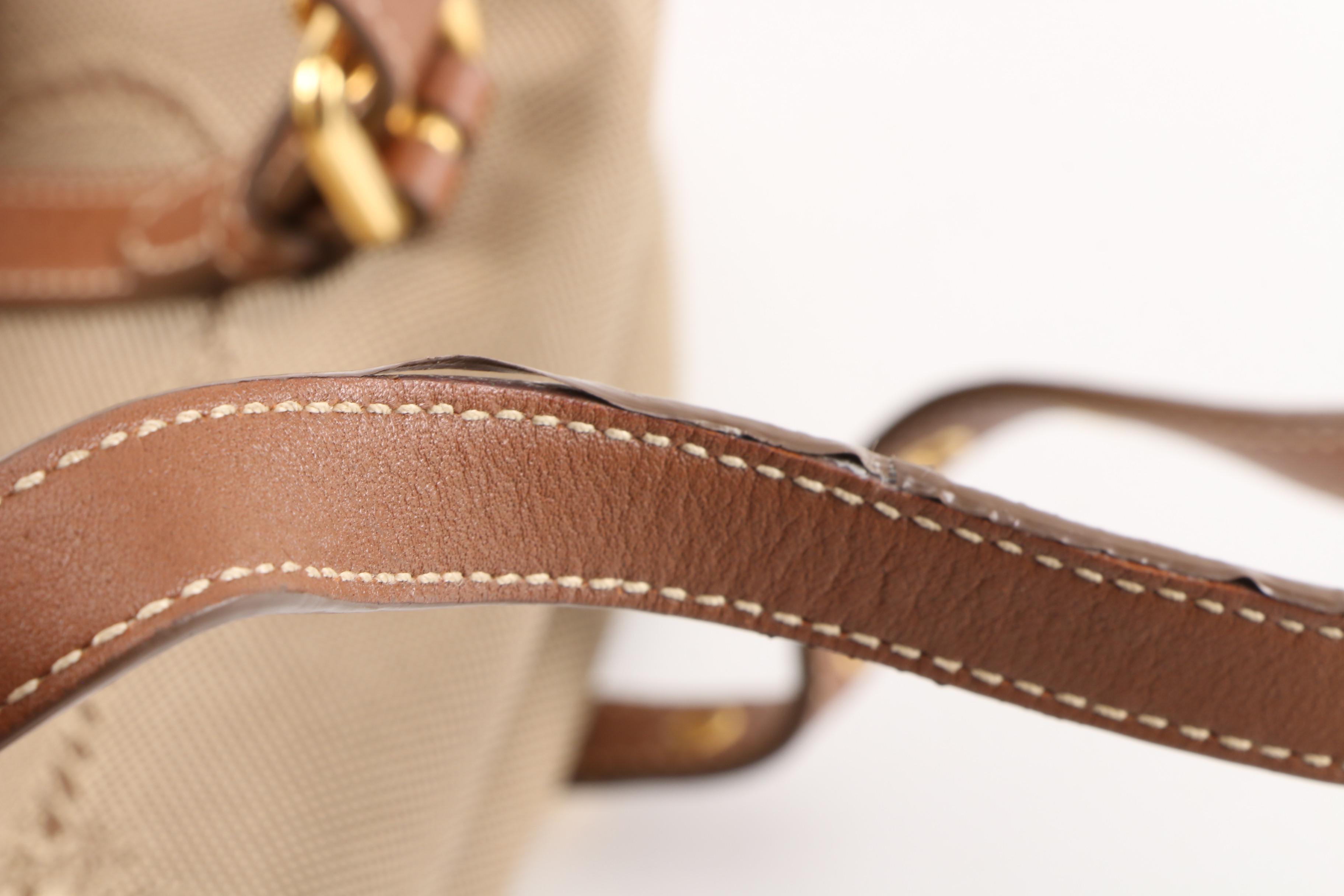 Prada Shoulder Bag in Corda Logo Jacquard and Smooth Leather