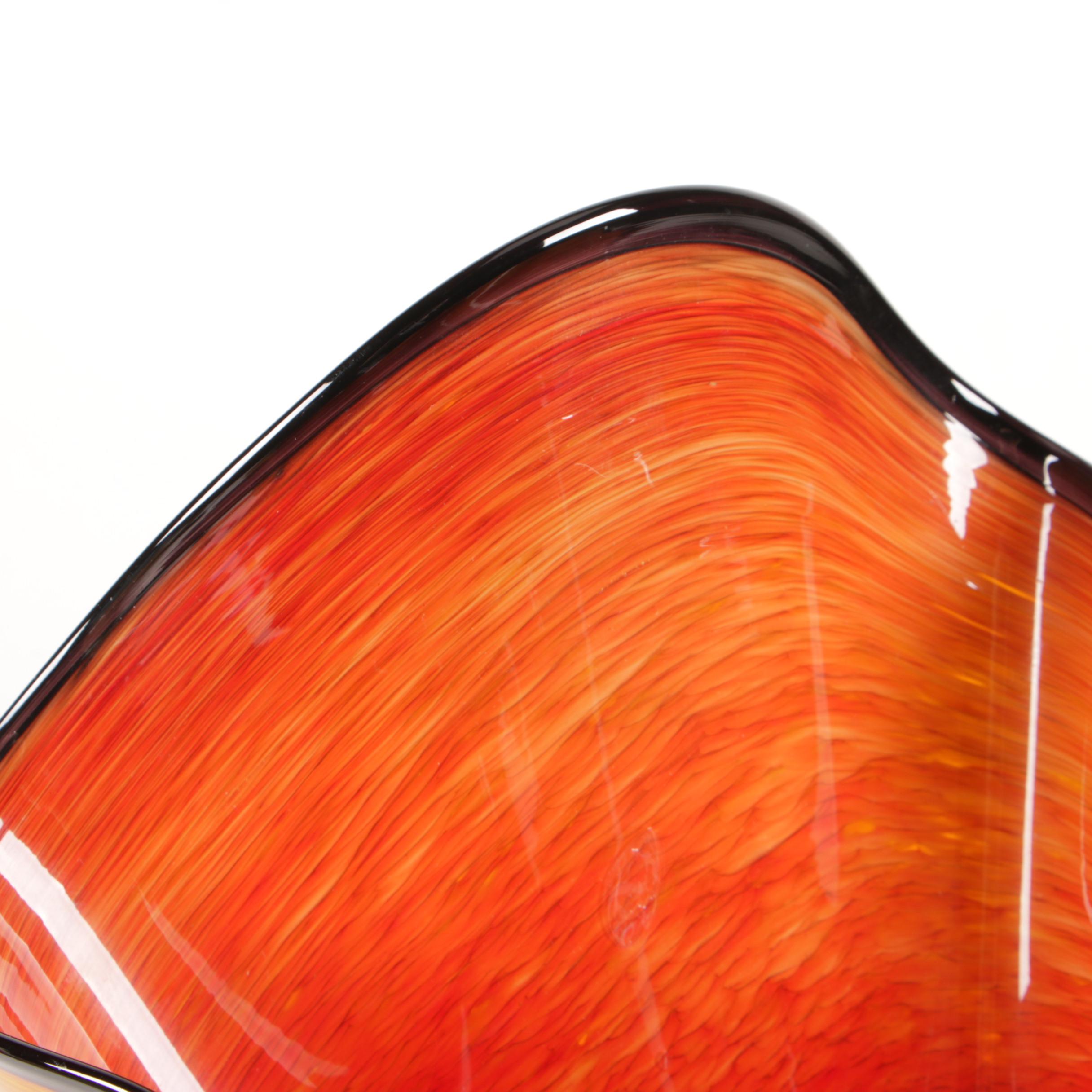 Art Glass Hand Blown Bowl