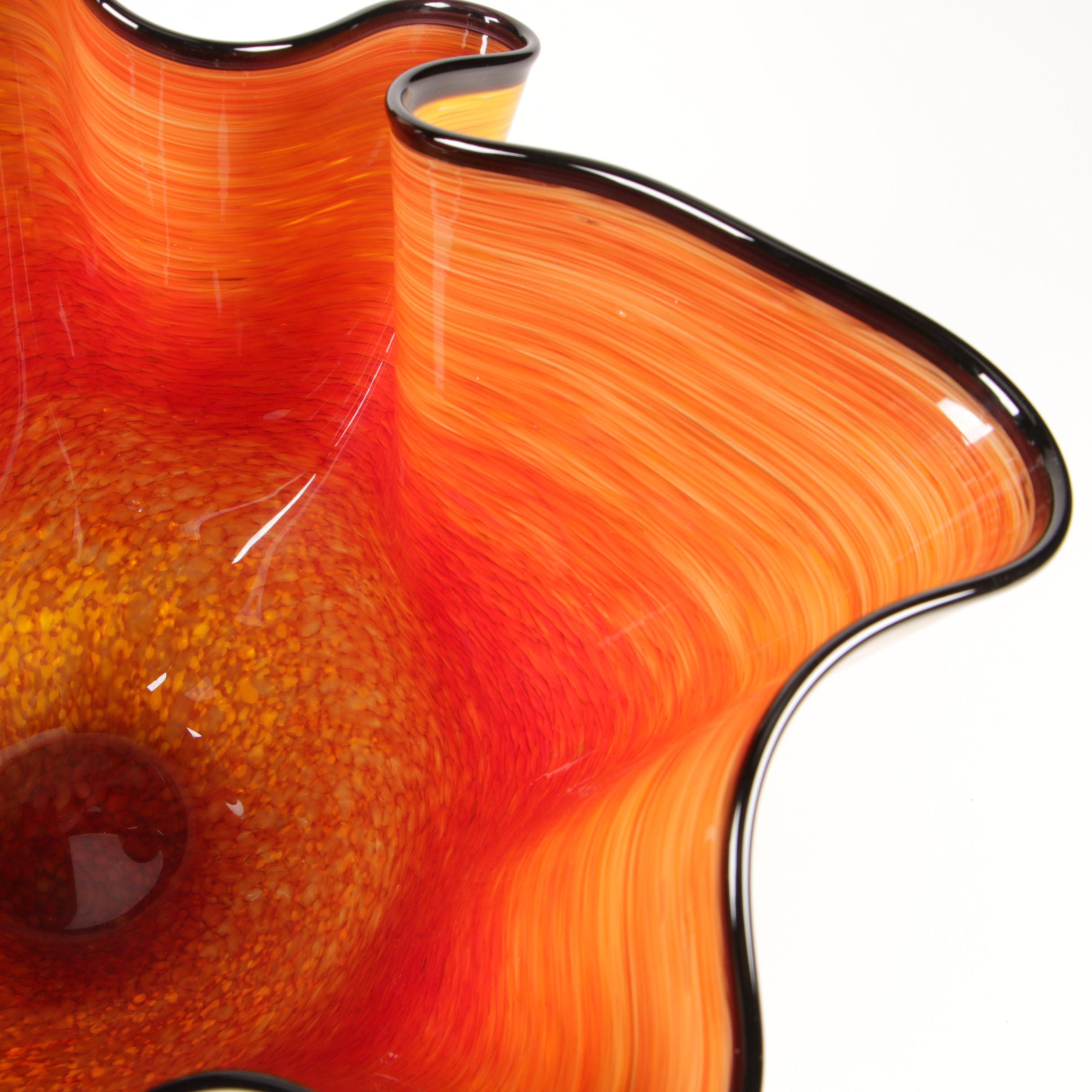 Art Glass Hand Blown Bowl