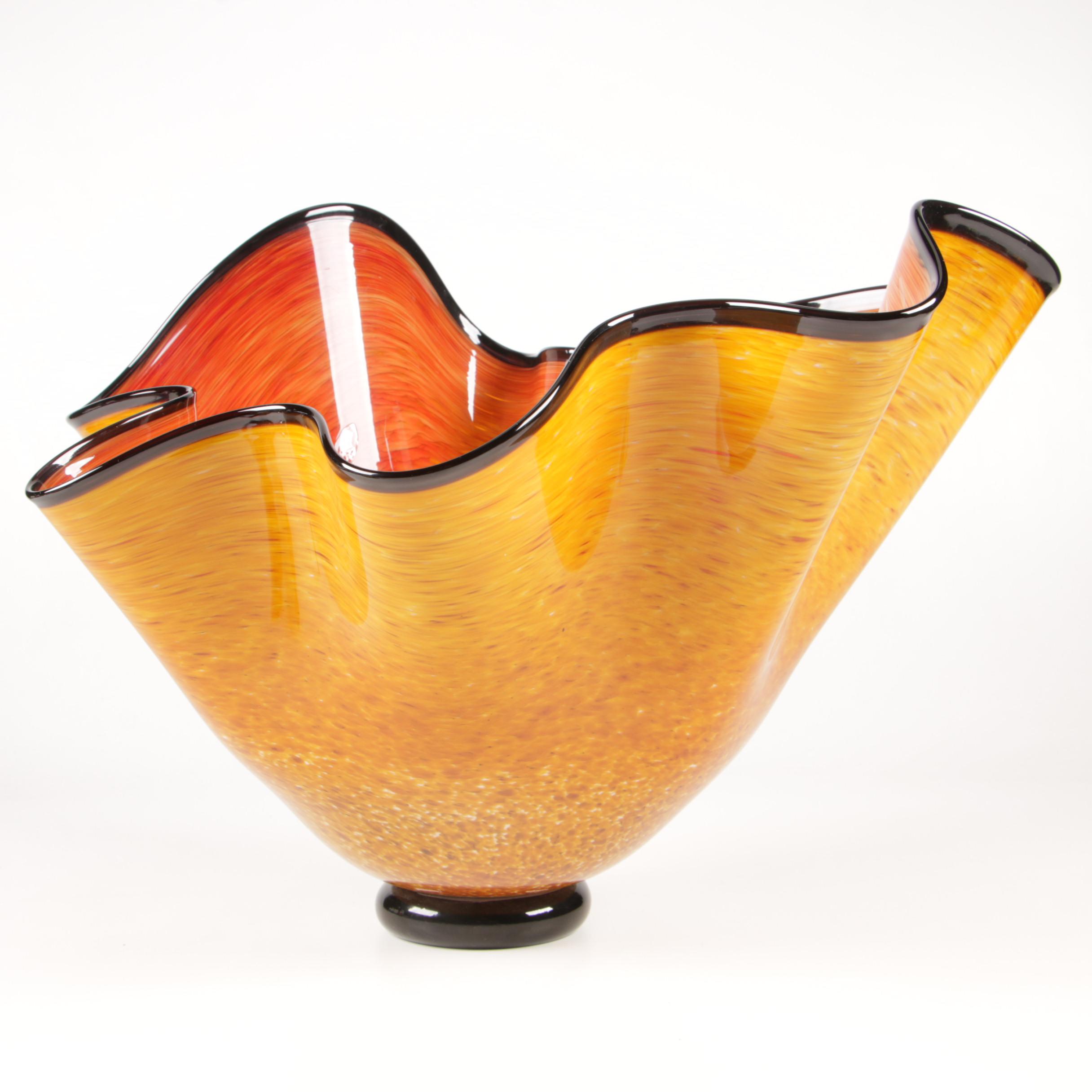 Art Glass Hand Blown Bowl