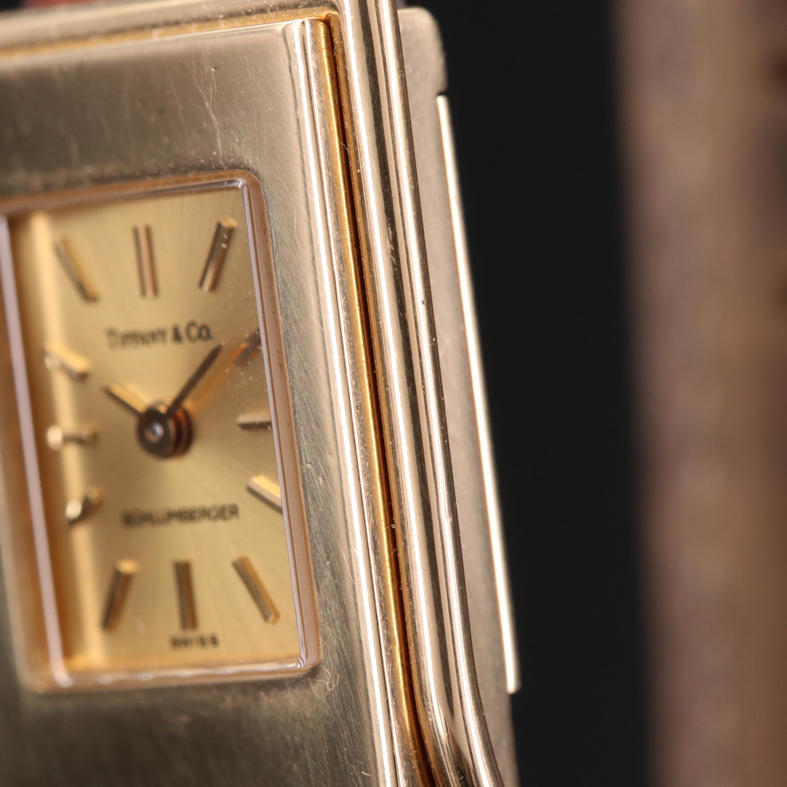 Tiffany & Co. Schlumberger 18K Gold Quartz Watch