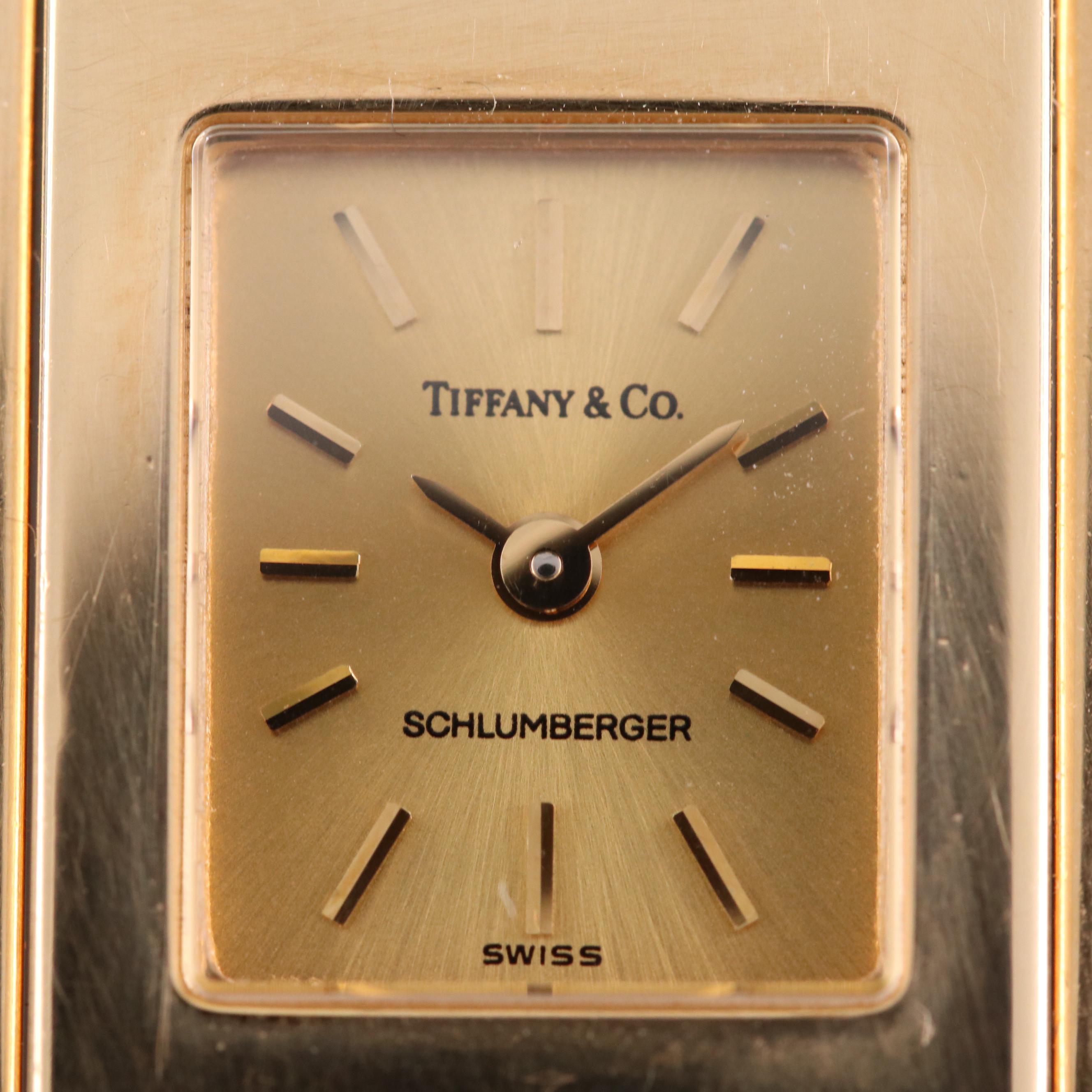 Tiffany & Co. Schlumberger 18K Gold Quartz Watch