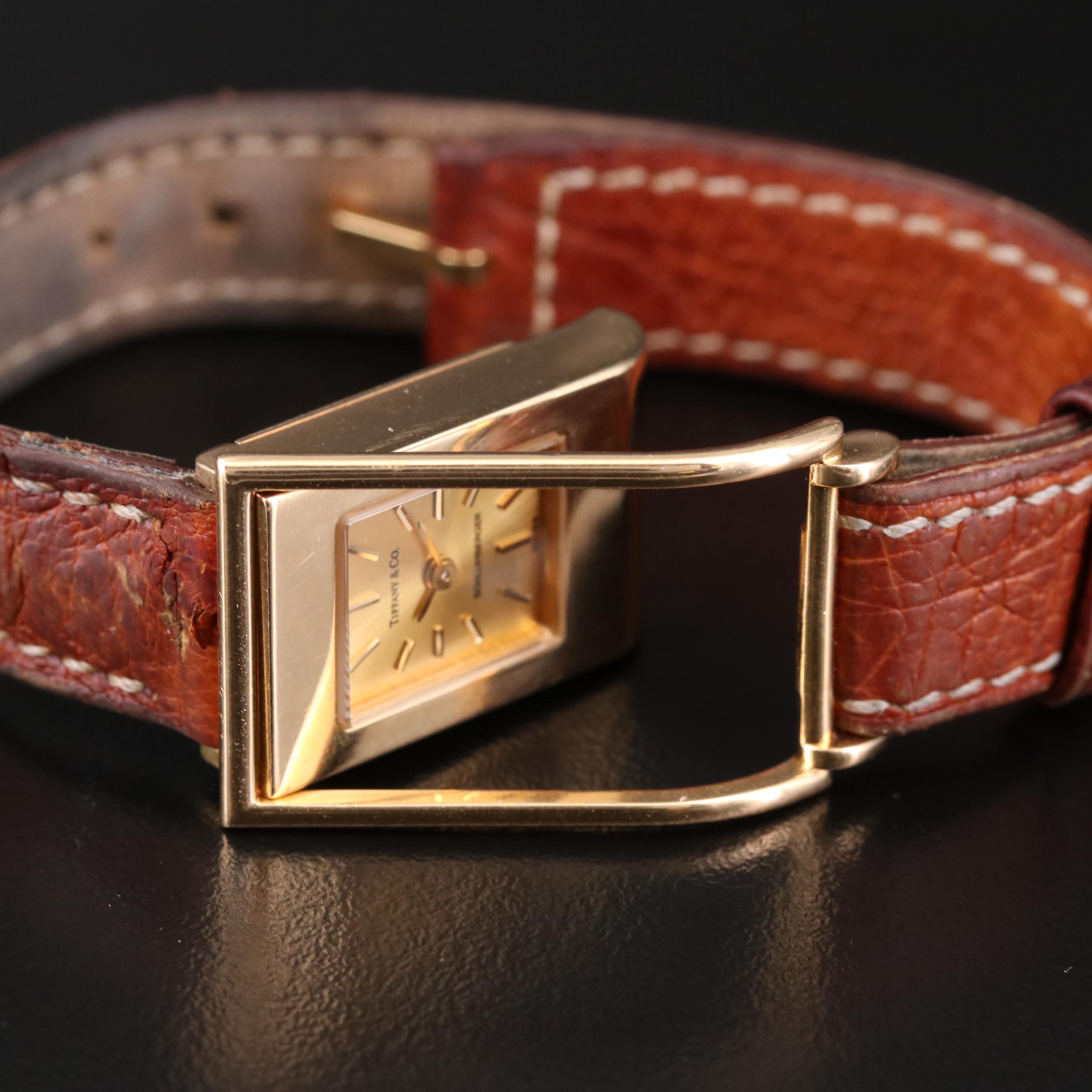 Tiffany & Co. Schlumberger 18K Gold Quartz Watch