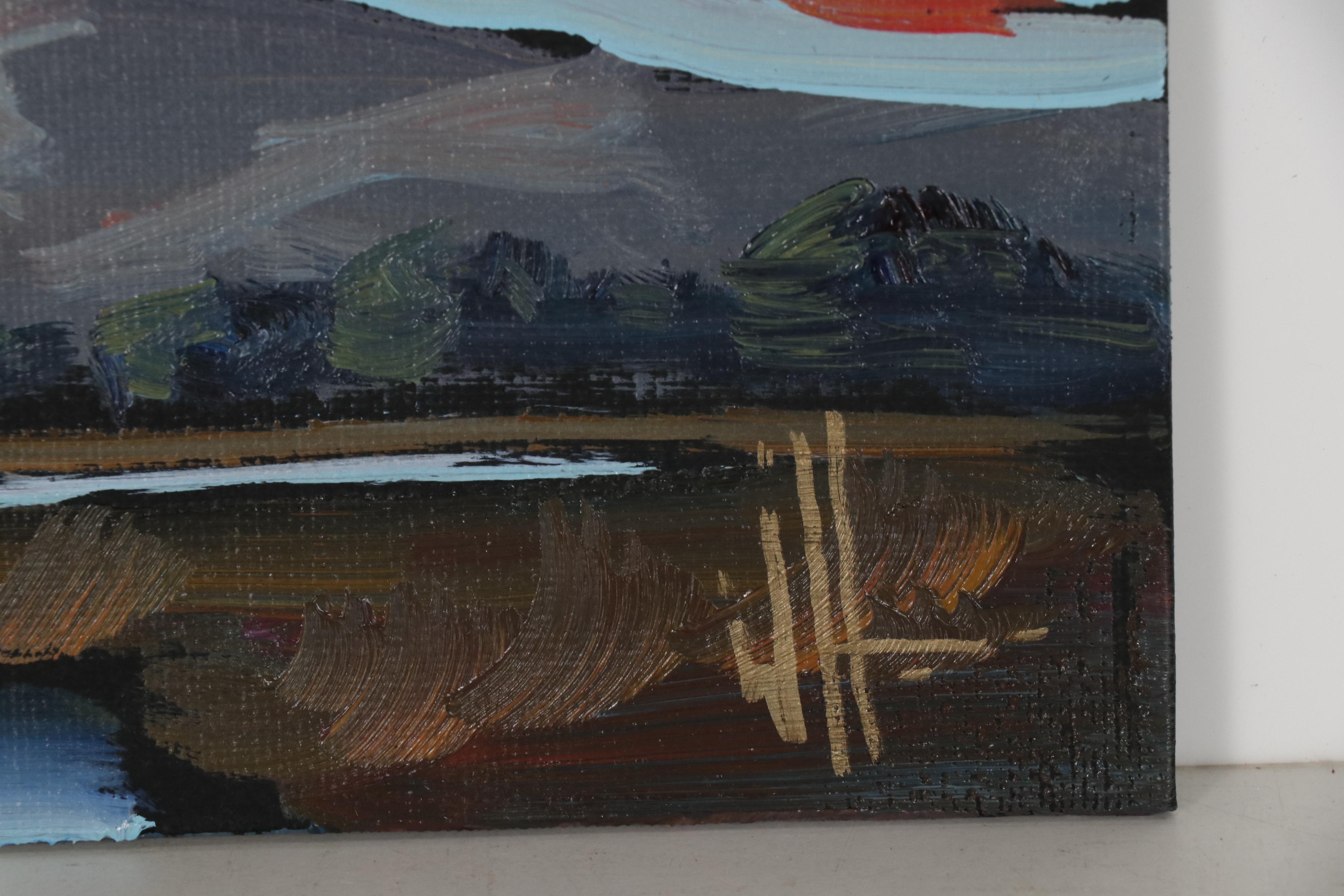 William Hawkins American Landscape Oil Painting