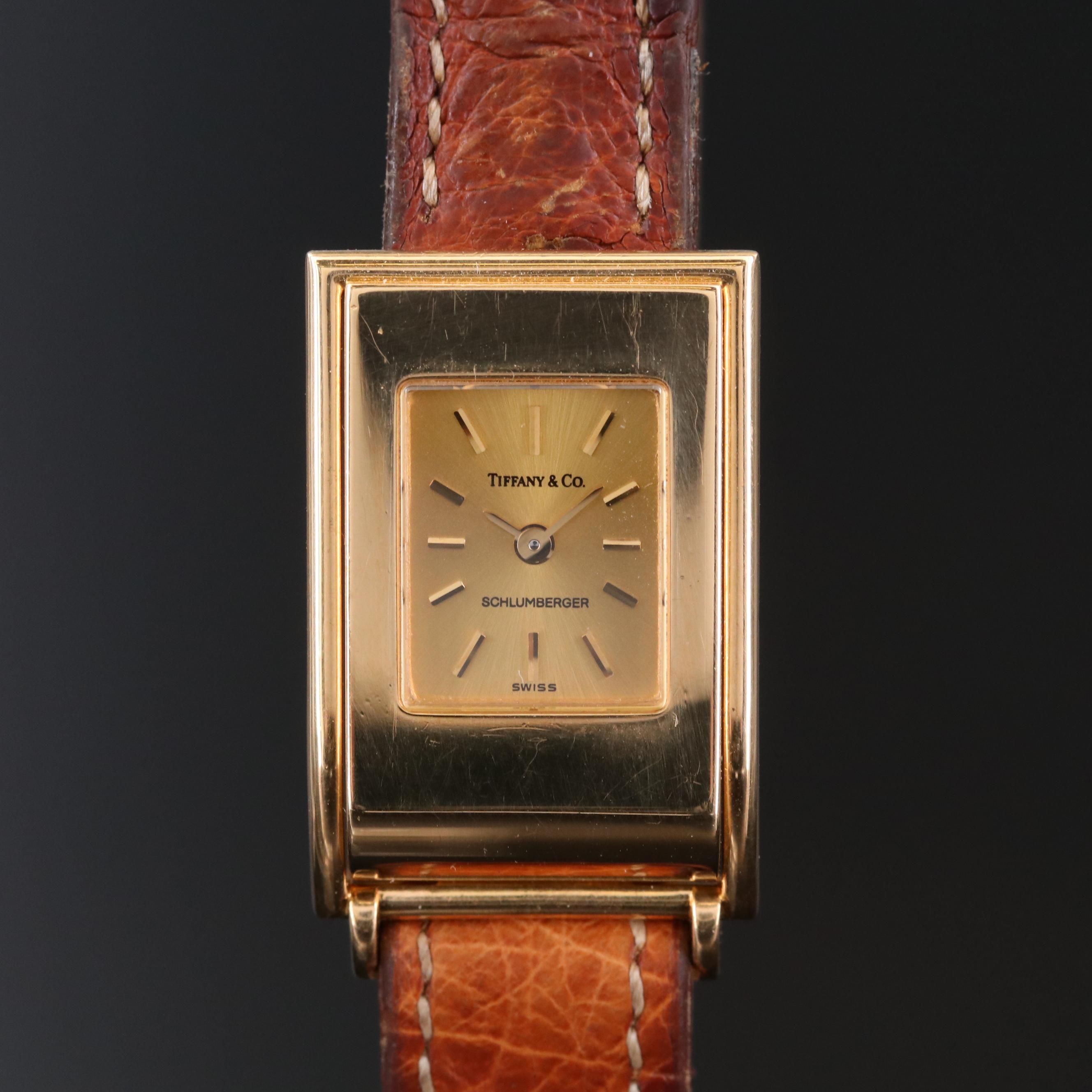 Tiffany & Co. Schlumberger 18K Gold Quartz Watch
