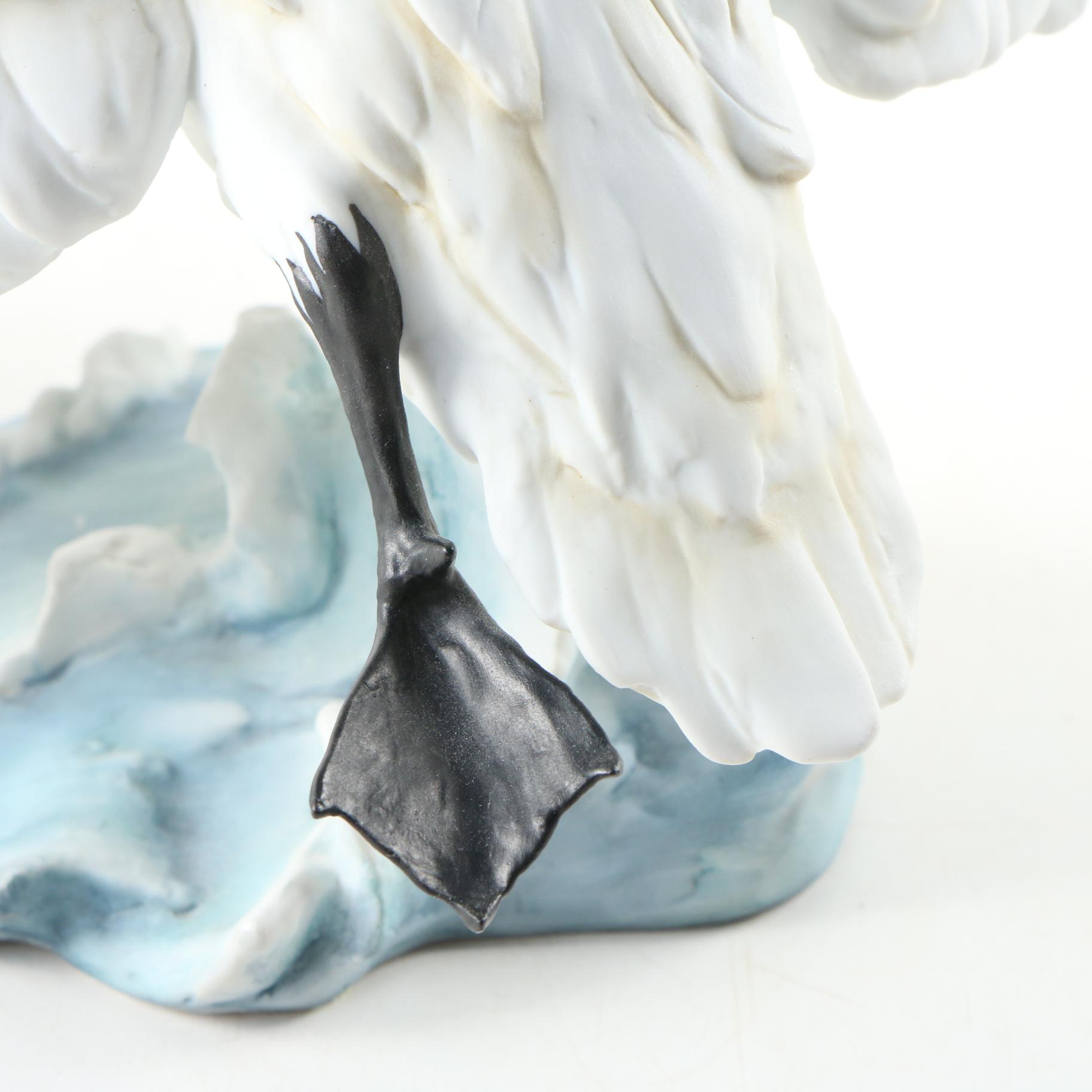 Kaiser of West Germany Porcelain "Mute Swan" Sculpture