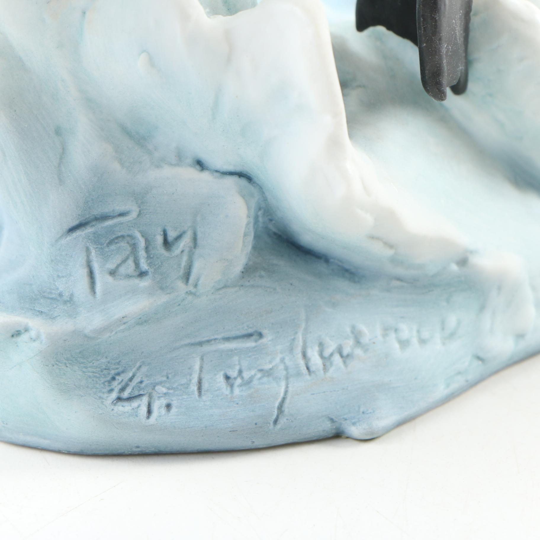 Kaiser of West Germany Porcelain "Mute Swan" Sculpture