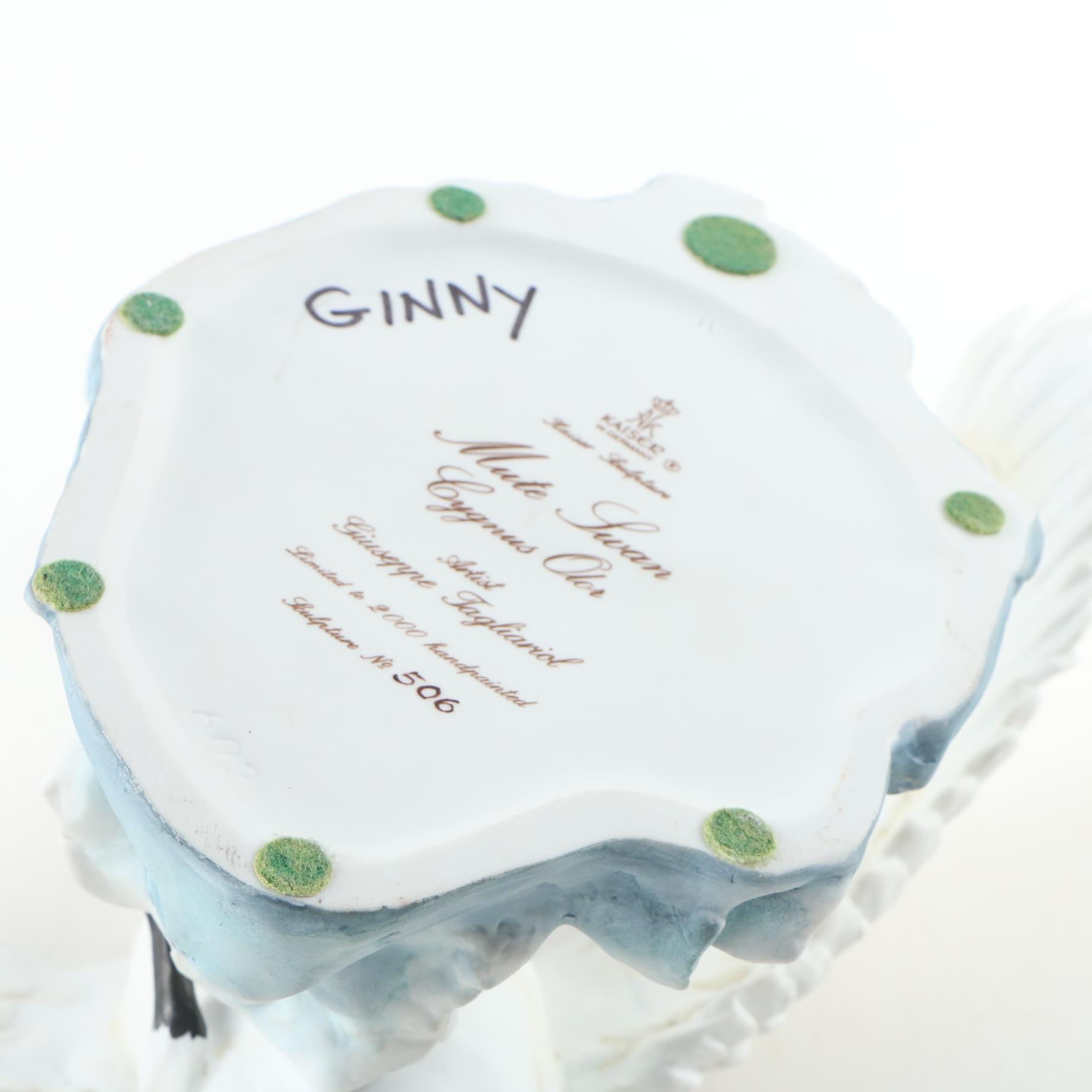 Kaiser of West Germany Porcelain "Mute Swan" Sculpture