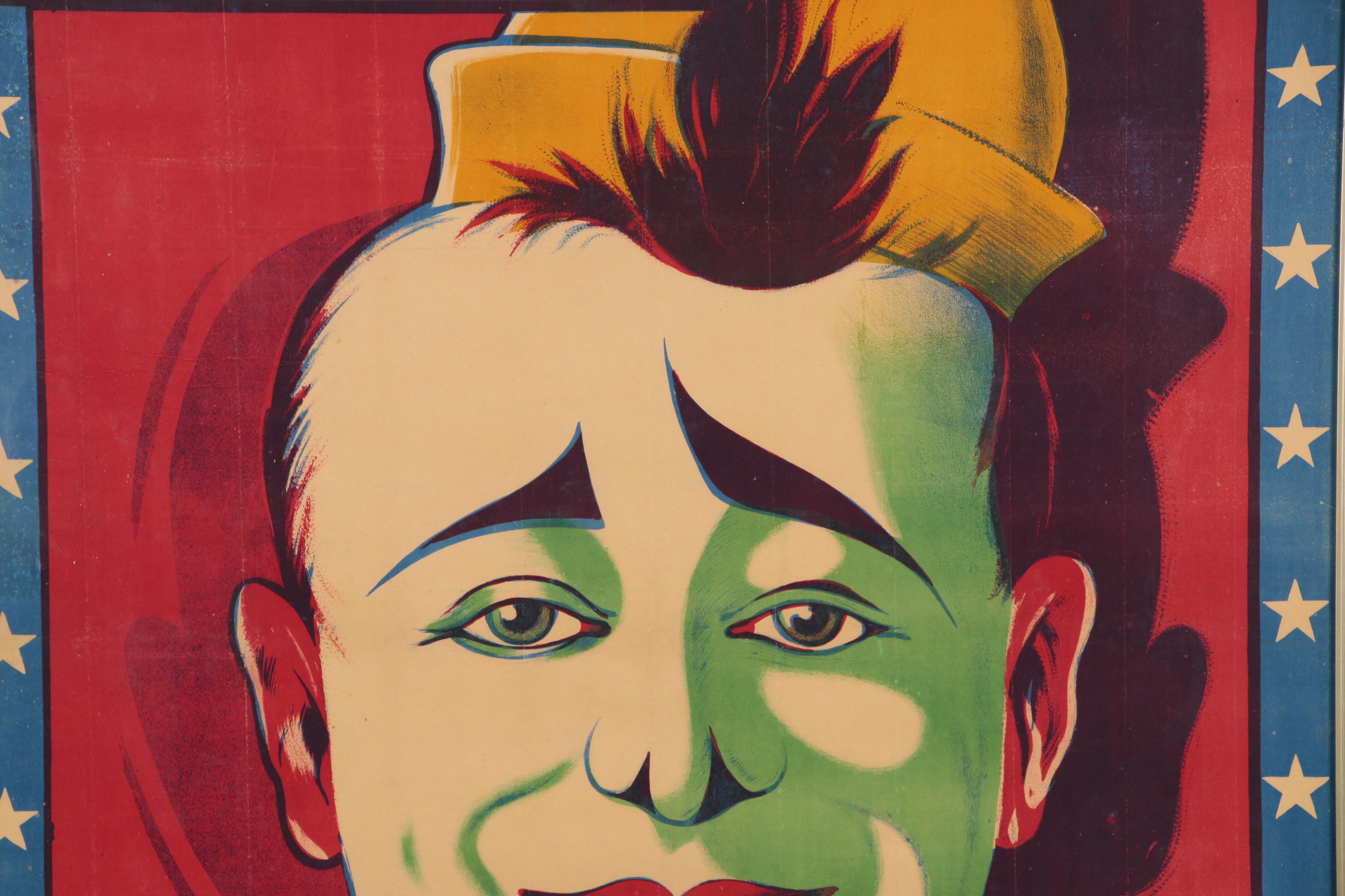 "Figuier: Le Cirque sans Bluff" Lithographic Circus Poster, Mid 20th Century